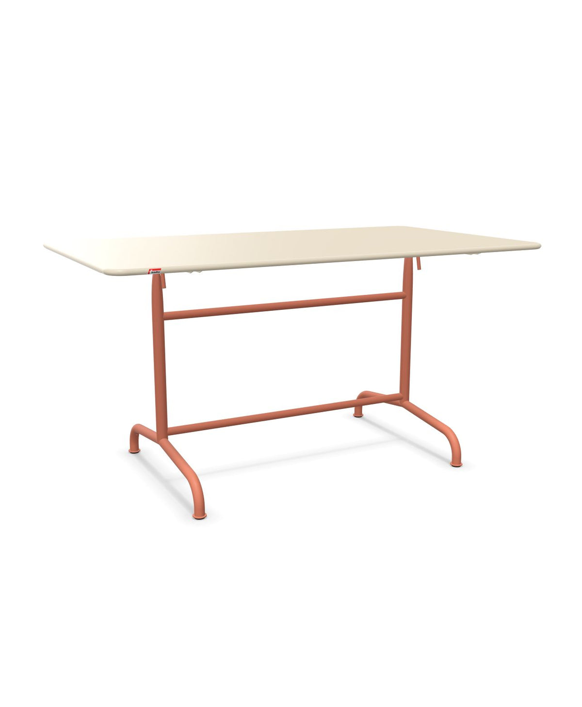Schaffner Rigi Table repas rabattable 140x80cm Sable Pastel 15 Terracotta 84