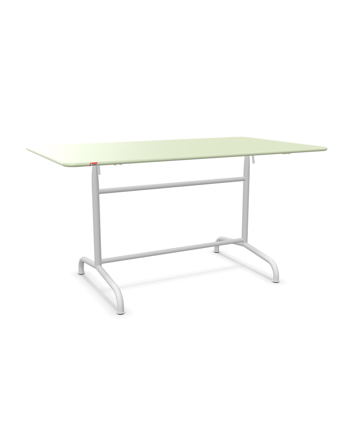 Schaffner Rigi Table repas rabattable 140x80cm Vert Pastel 64 Blanc 90