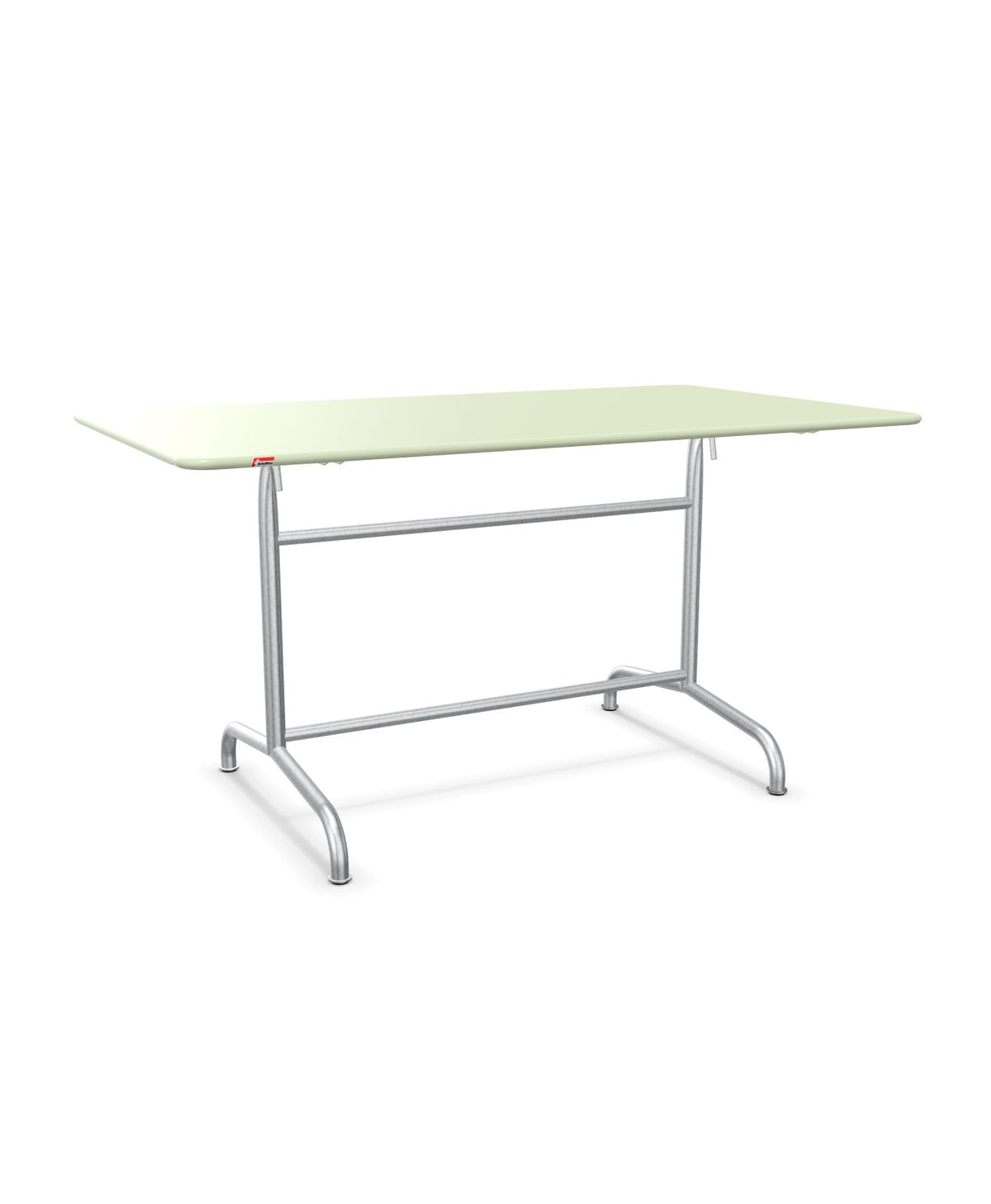 Schaffner Rigi Table repas rabattable 140x80cm Vert Pastel 64 Galvanisé à chaud 02