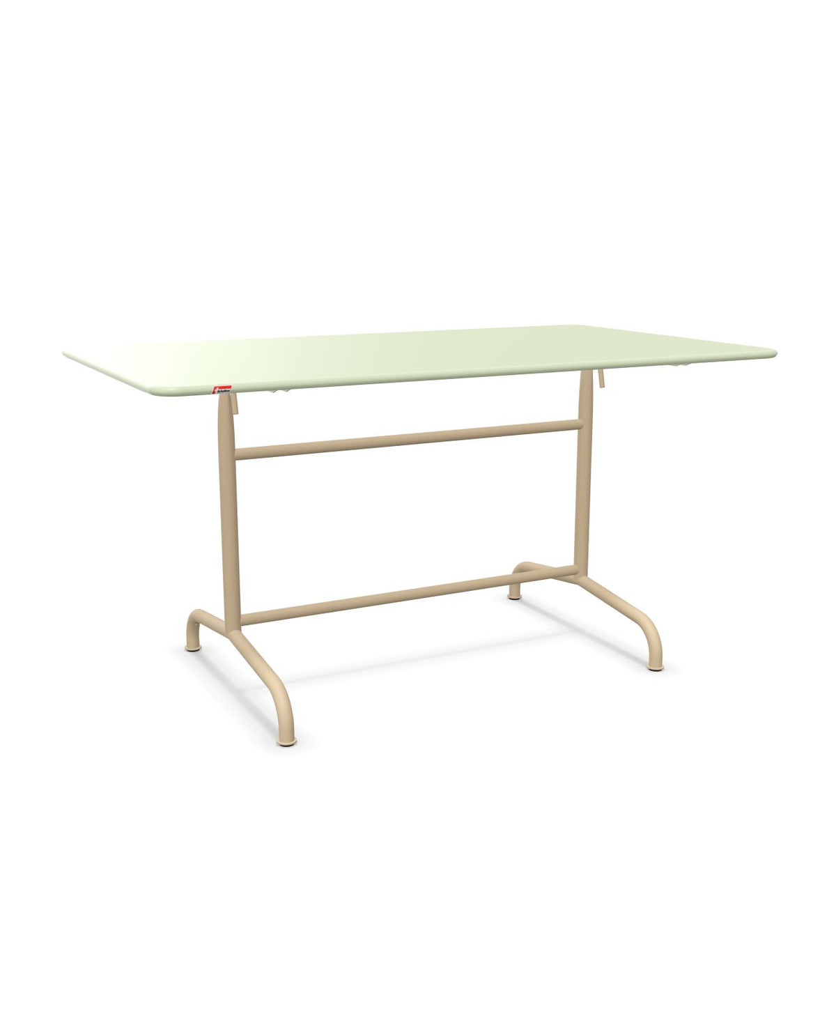 Schaffner Rigi Table repas rabattable 140x80cm Vert Pastel 64 Marron Pastel 83