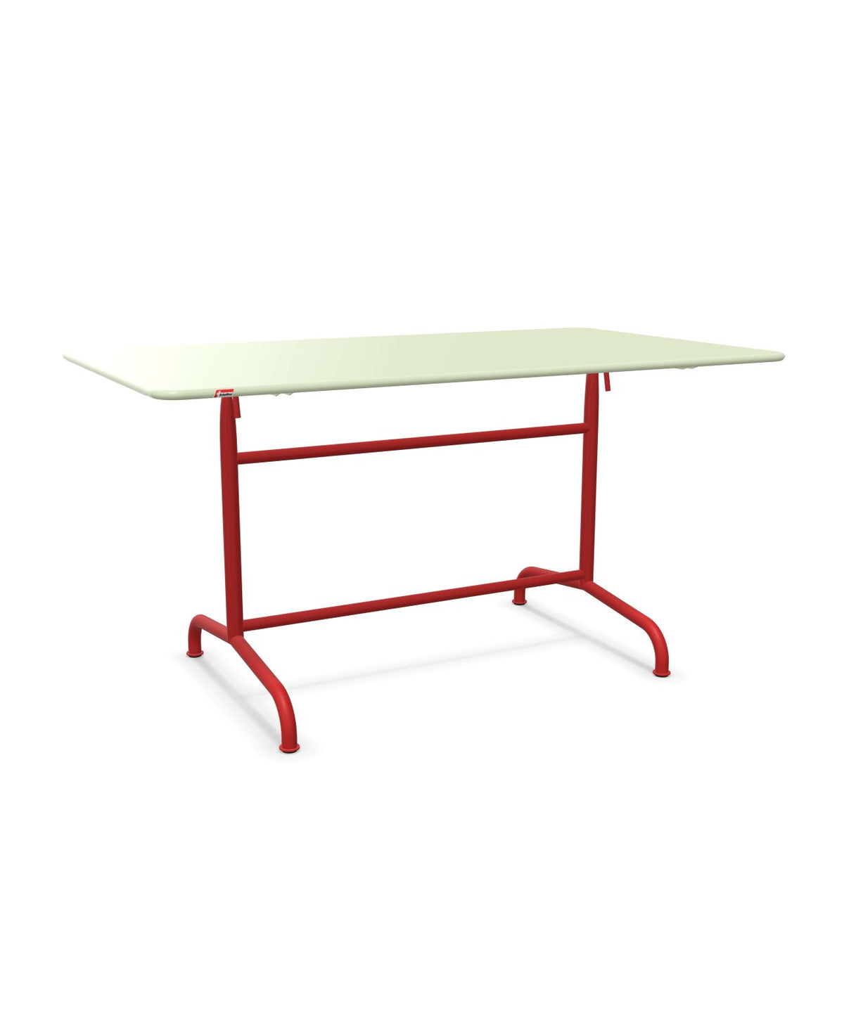 Schaffner Rigi Table repas rabattable 140x80cm Vert Pastel 64 Rouge 30