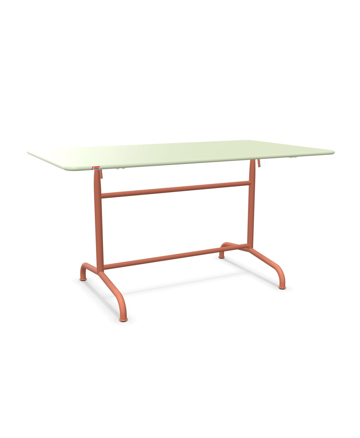 Schaffner Rigi Table repas rabattable 140x80cm Vert Pastel 64 Terracotta 84