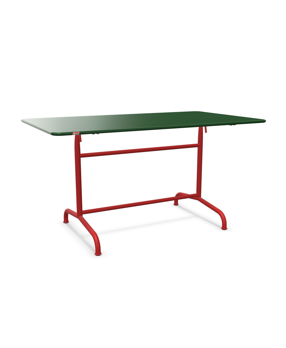 Schaffner Rigi Table repas rabattable 140x80cm Vert Sapin 66 Rouge 30