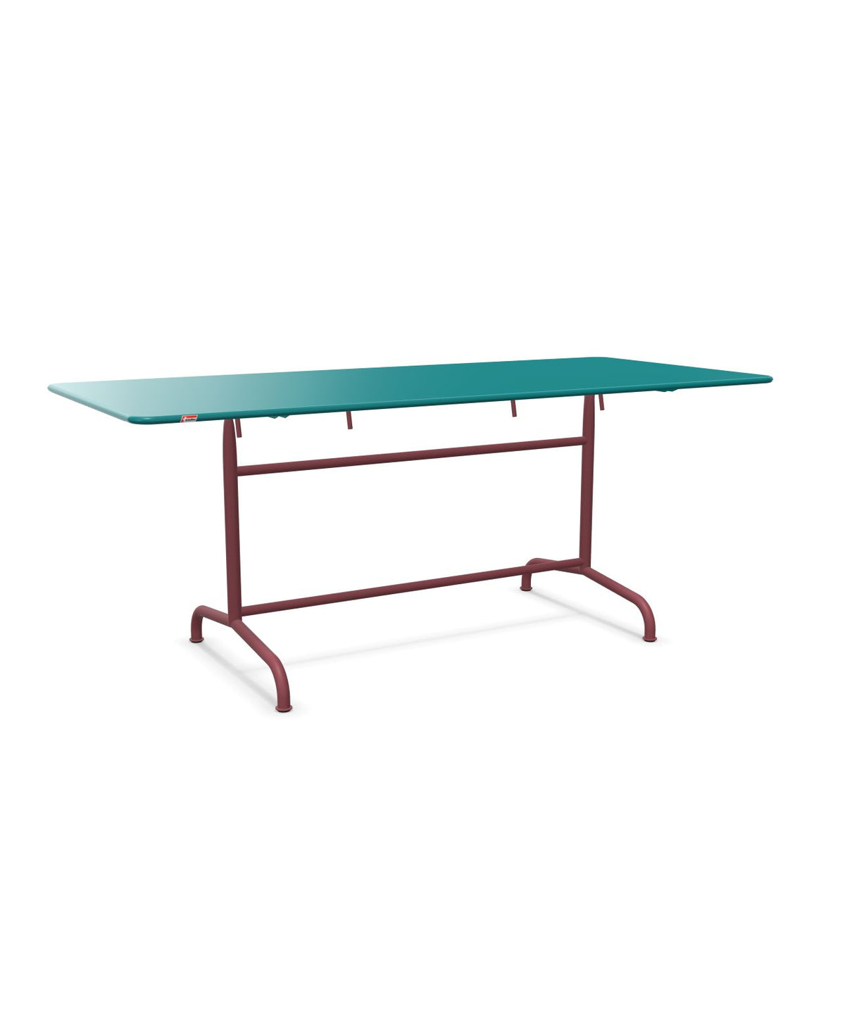 Schaffner Rigi Table repas rabattable 180x80cm Bleu Kali 56 Bordeaux 38