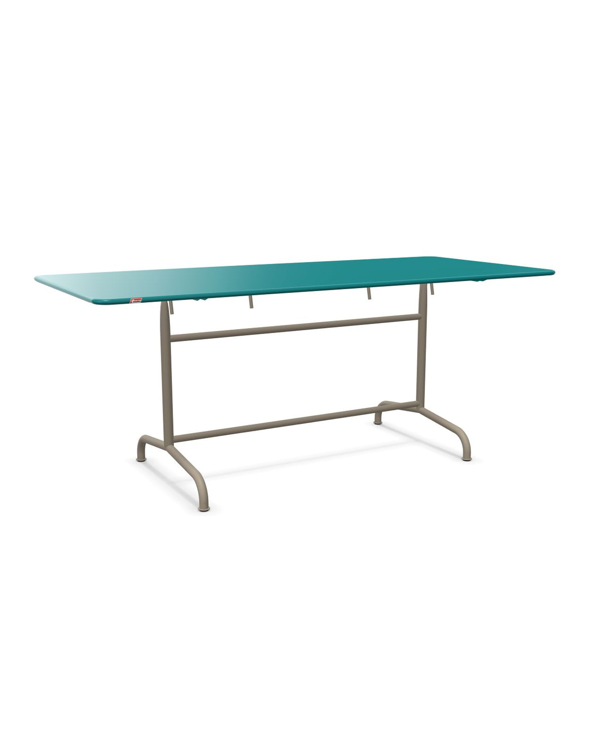 Schaffner Rigi Table repas rabattable 180x80cm Bleu Kali 56 Champagne 85