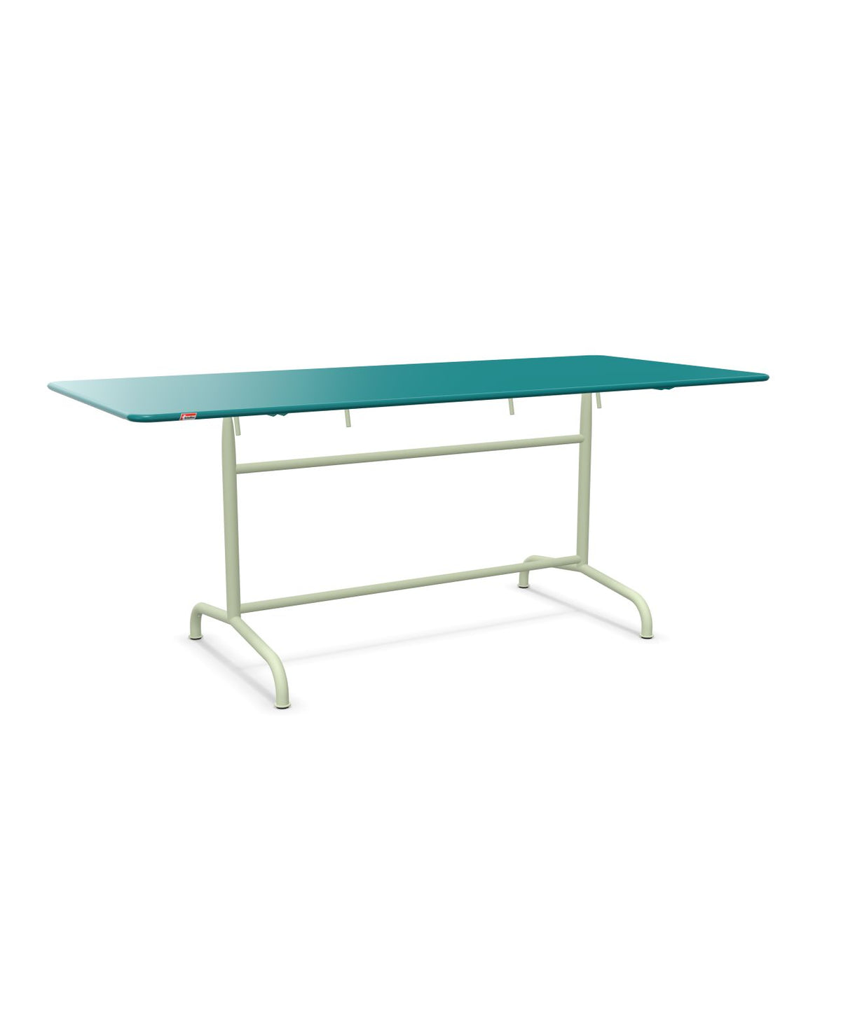 Schaffner Rigi Table repas rabattable 180x80cm Bleu Kali 56 Vert Pastel 64