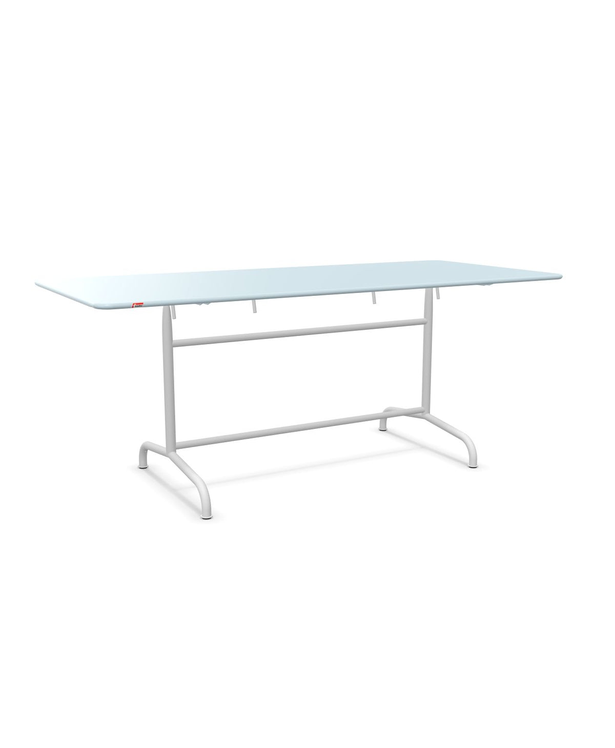 Schaffner Rigi Table repas rabattable 180x80cm Bleu Pastel 51 Blanc 90