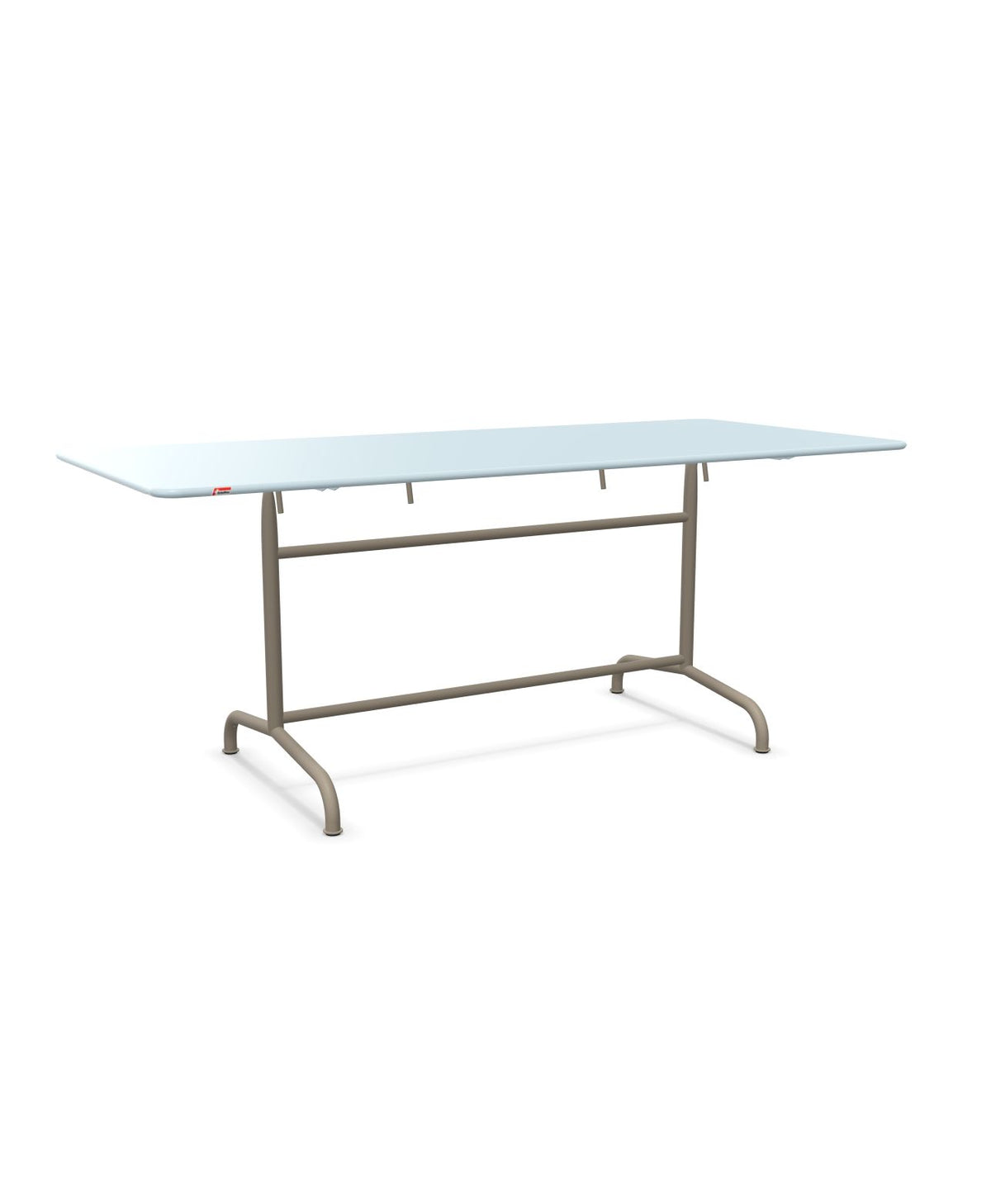 Schaffner Rigi Table repas rabattable 180x80cm Bleu Pastel 51 Champagne 85