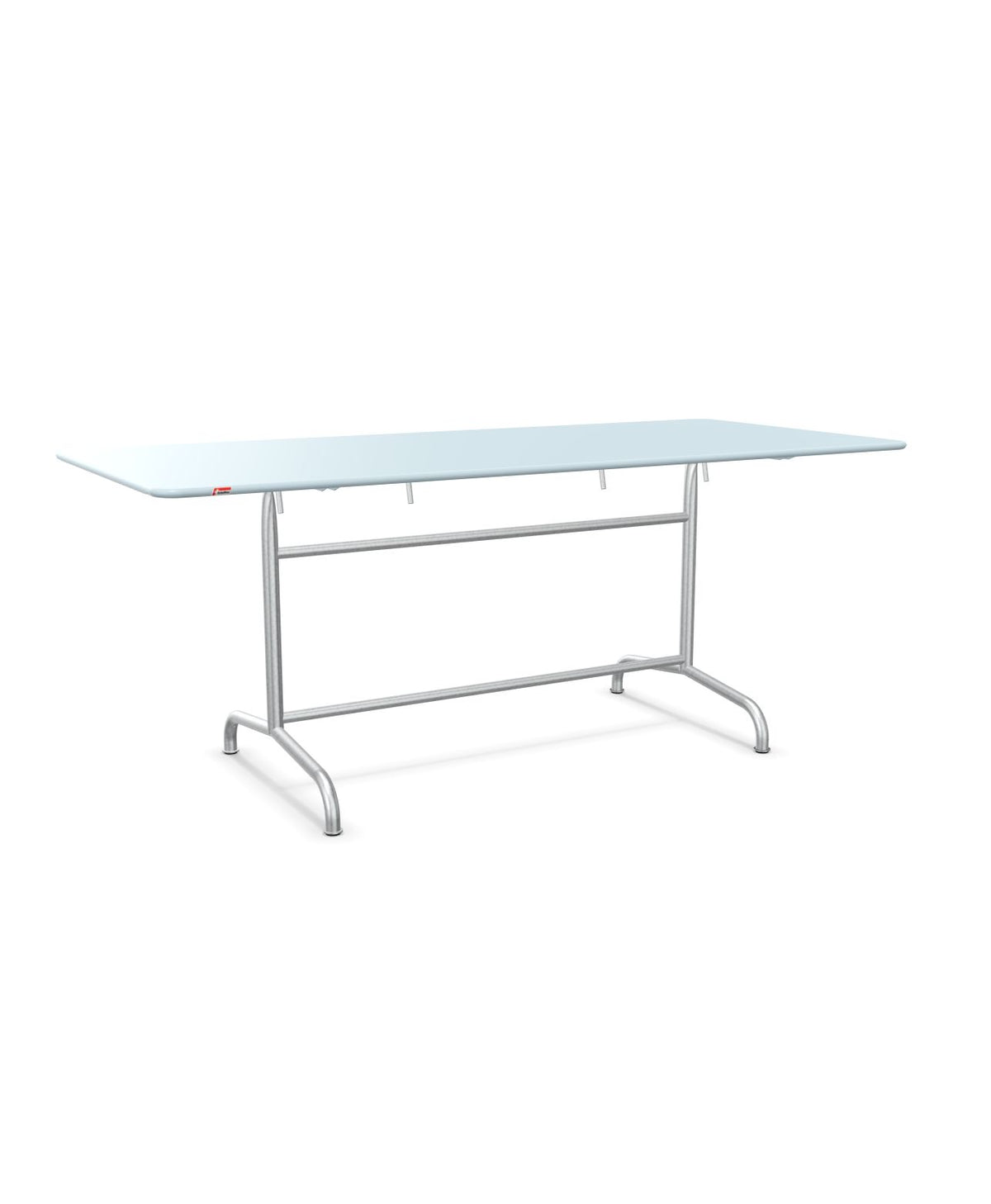 Schaffner Rigi Table repas rabattable 180x80cm Bleu Pastel 51 Galvanisé à chaud 02