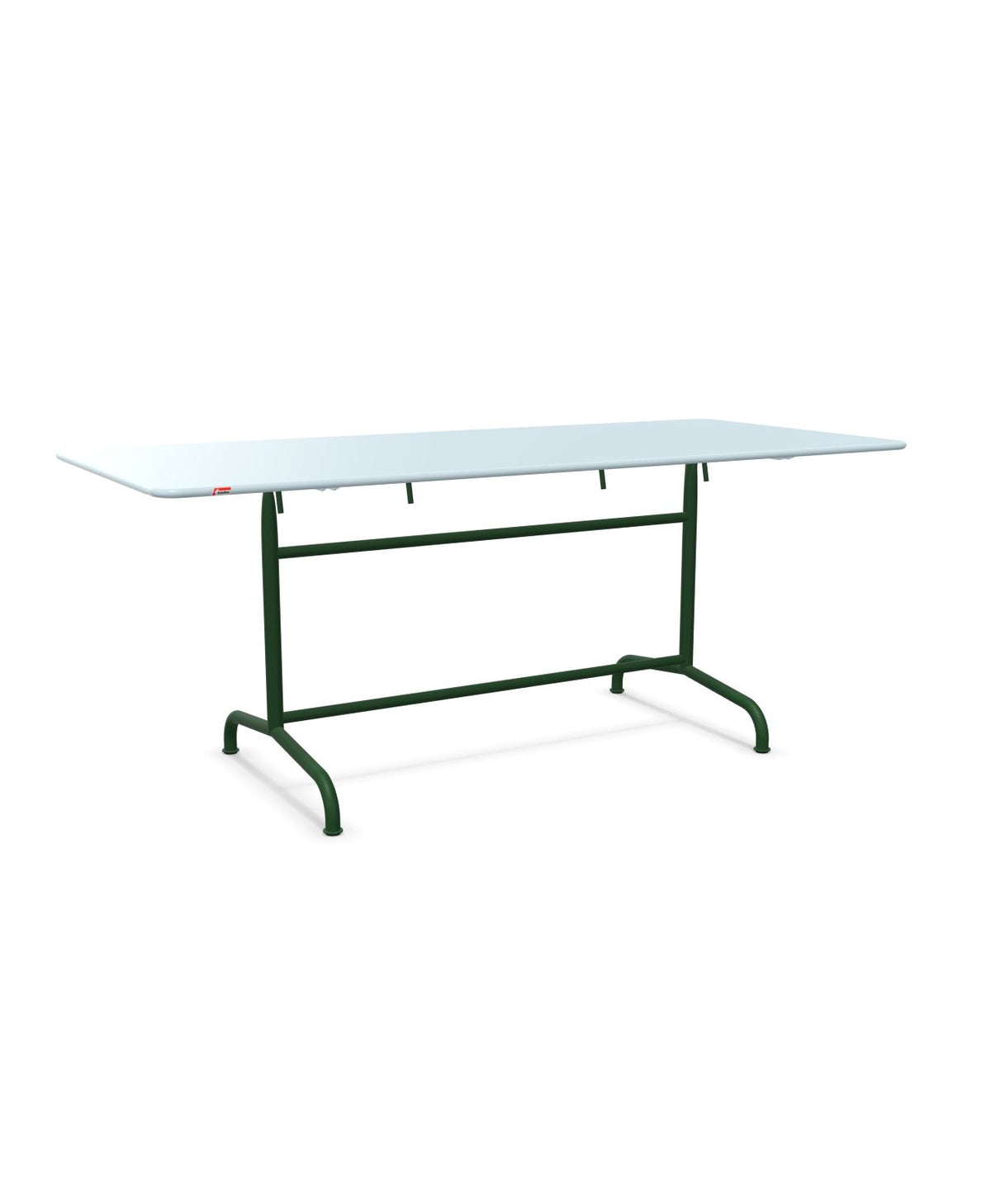 Schaffner Rigi Table repas rabattable 180x80cm Bleu Pastel 51 Vert Sapin 66