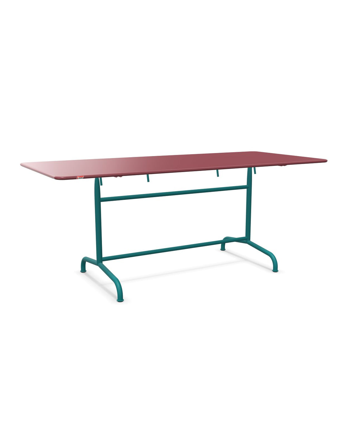 Schaffner Rigi Table repas rabattable 180x80cm Bordeaux 38 Bleu Kali 56