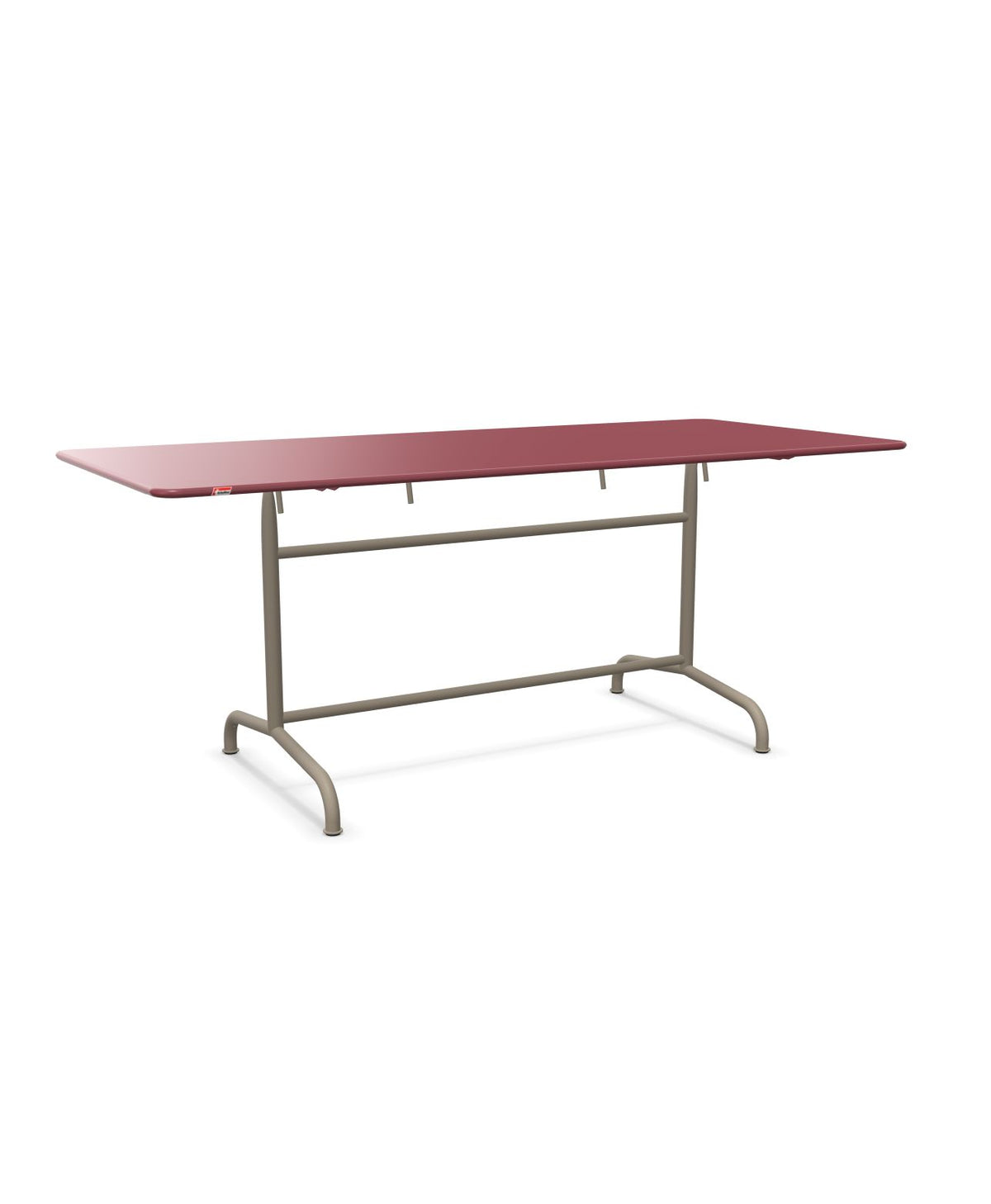 Schaffner Rigi Table repas rabattable 180x80cm Bordeaux 38 Champagne 85