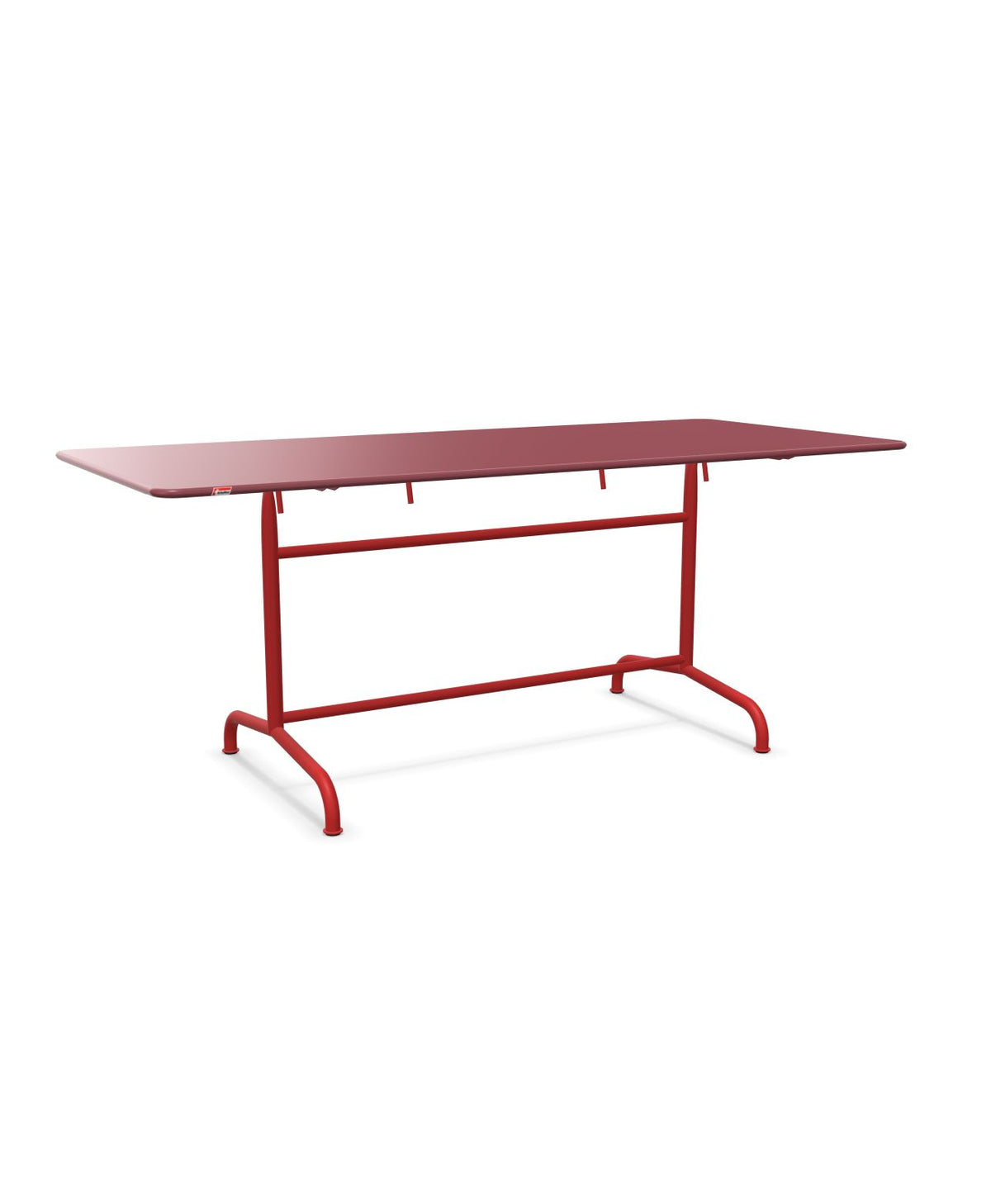 Schaffner Rigi Table repas rabattable 180x80cm Bordeaux 38 Rouge 30