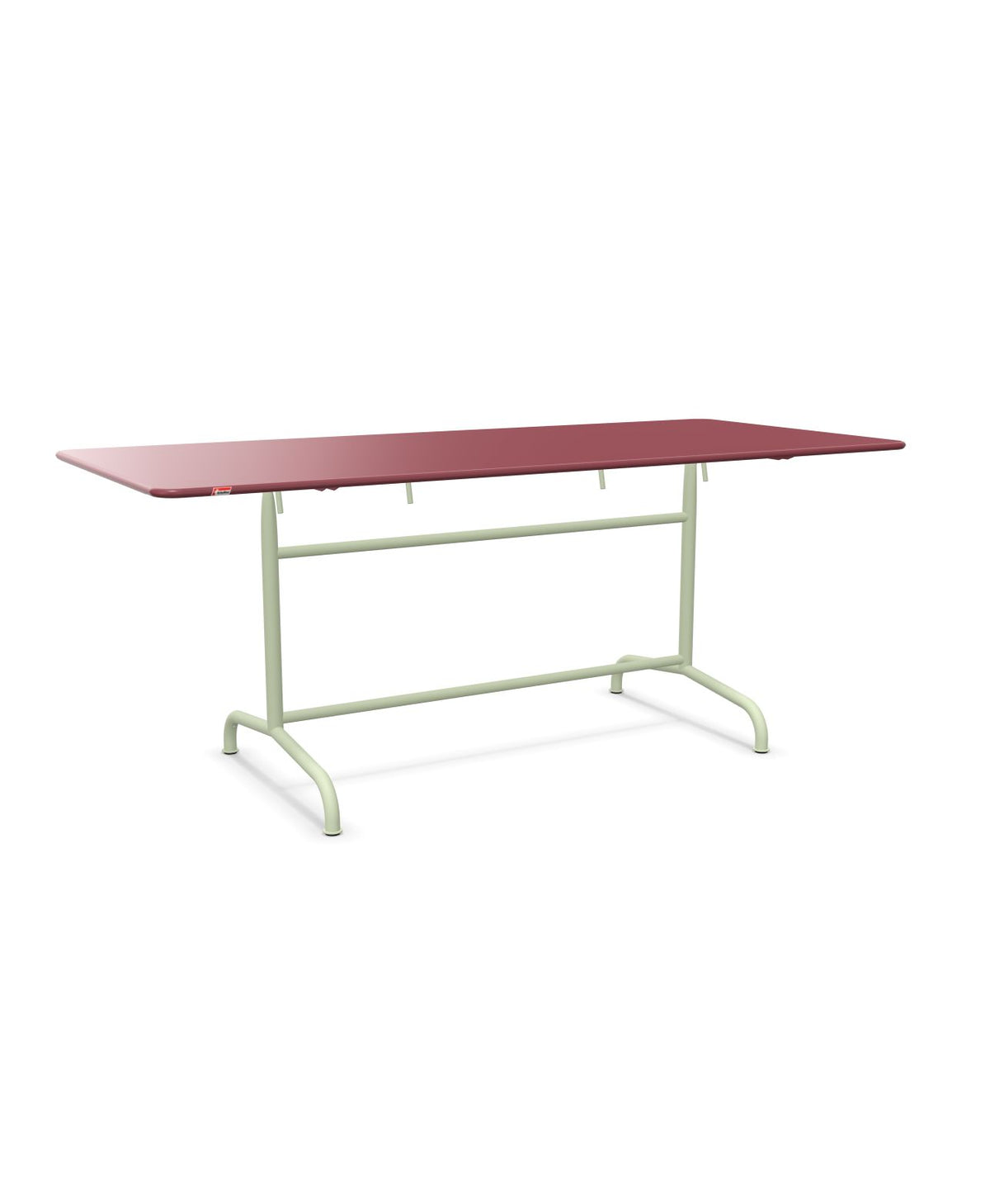 Schaffner Rigi Table repas rabattable 180x80cm Bordeaux 38 Vert Pastel 64