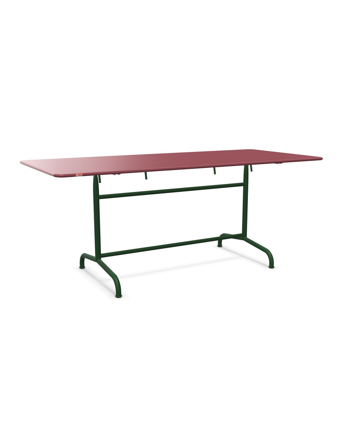 Schaffner Rigi Table repas rabattable 180x80cm Bordeaux 38 Vert Sapin 66
