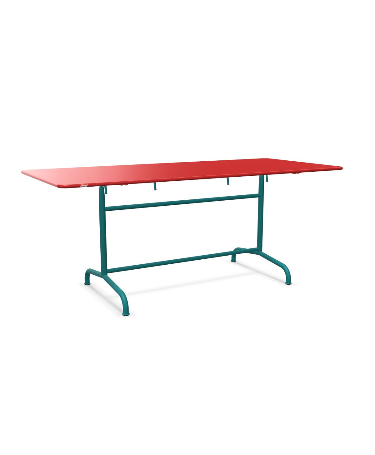 Schaffner Rigi Table repas rabattable 180x80cm Rouge 30 Bleu Kali 56