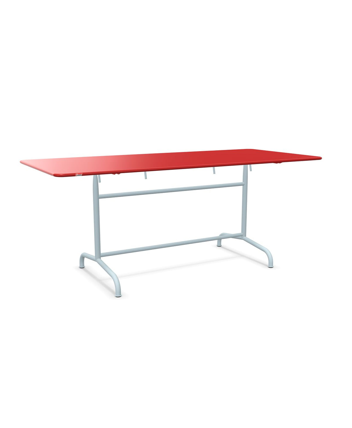 Schaffner Rigi Table repas rabattable 180x80cm Rouge 30 Bleu Pastel 51