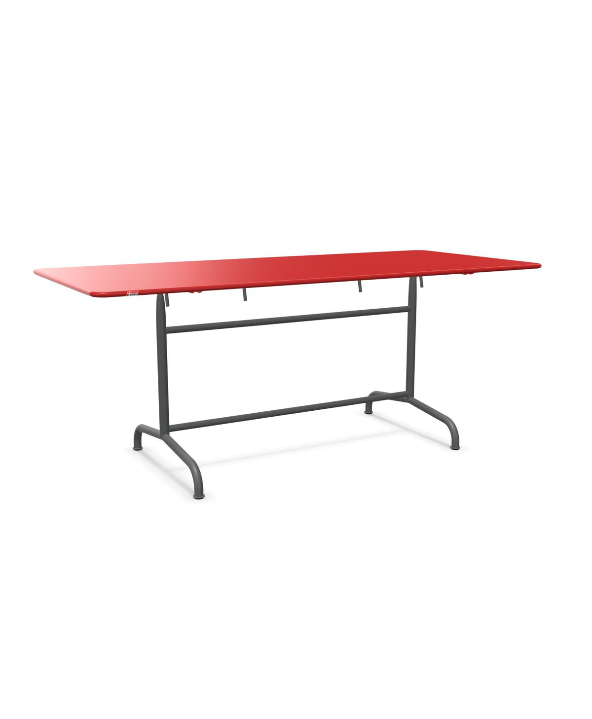 Schaffner Rigi Table repas rabattable 180x80cm Rouge 30 Graphite 73