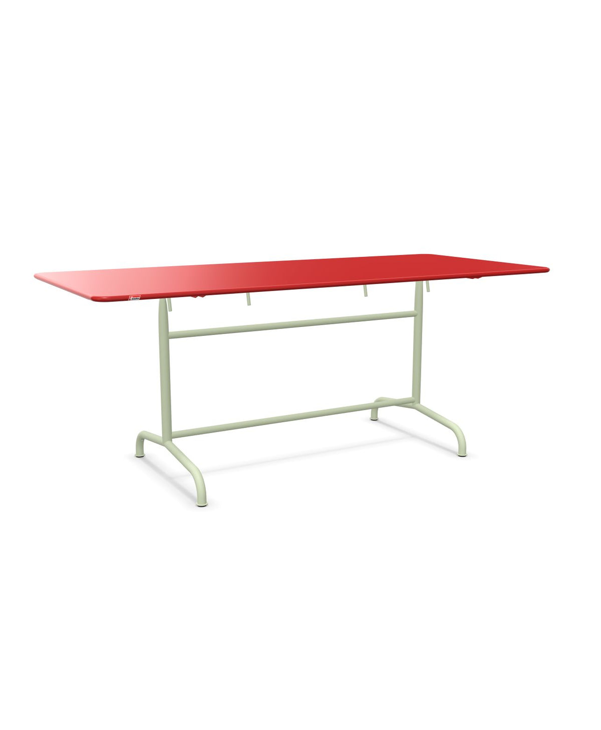 Schaffner Rigi Table repas rabattable 180x80cm Rouge 30 Vert Pastel 64