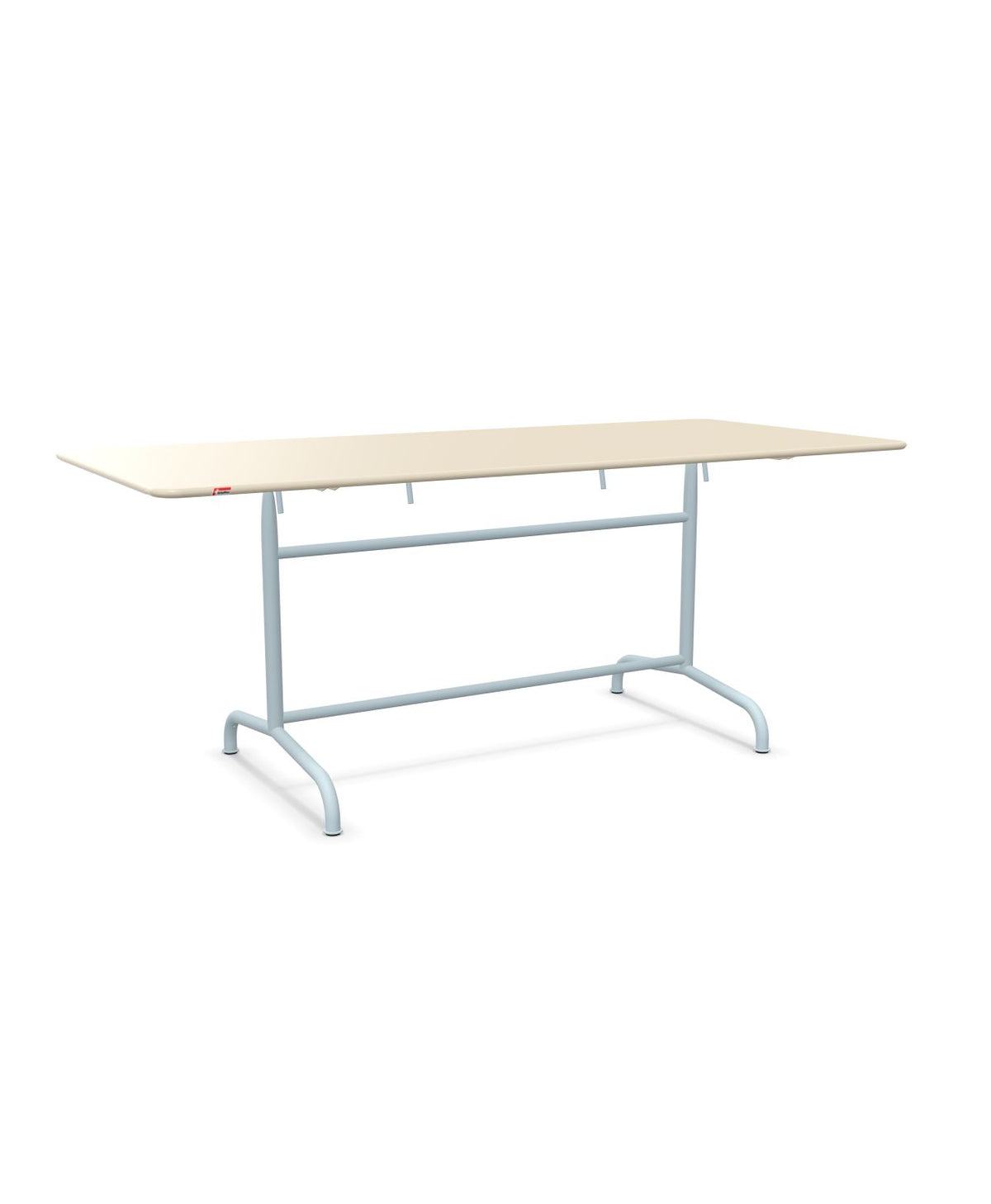 Schaffner Rigi Table repas rabattable 180x80cm Sable Pastel 15 Bleu Pastel 51