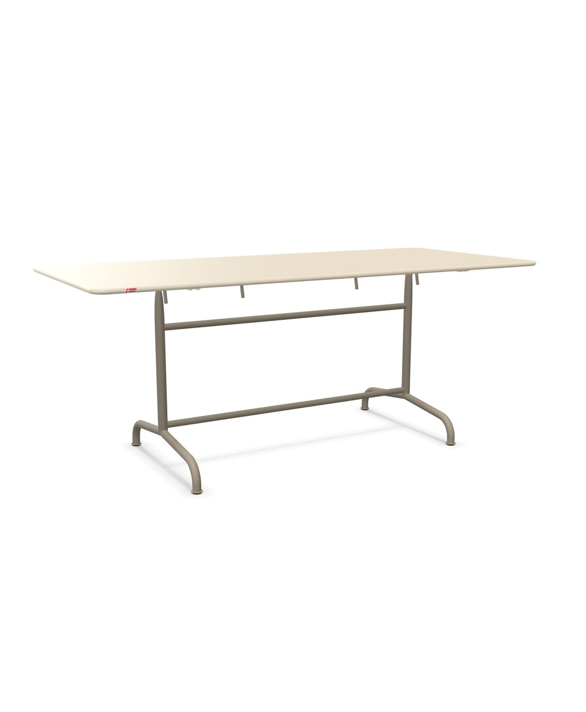 Schaffner Rigi Table repas rabattable 180x80cm Sable Pastel 15 Champagne 85