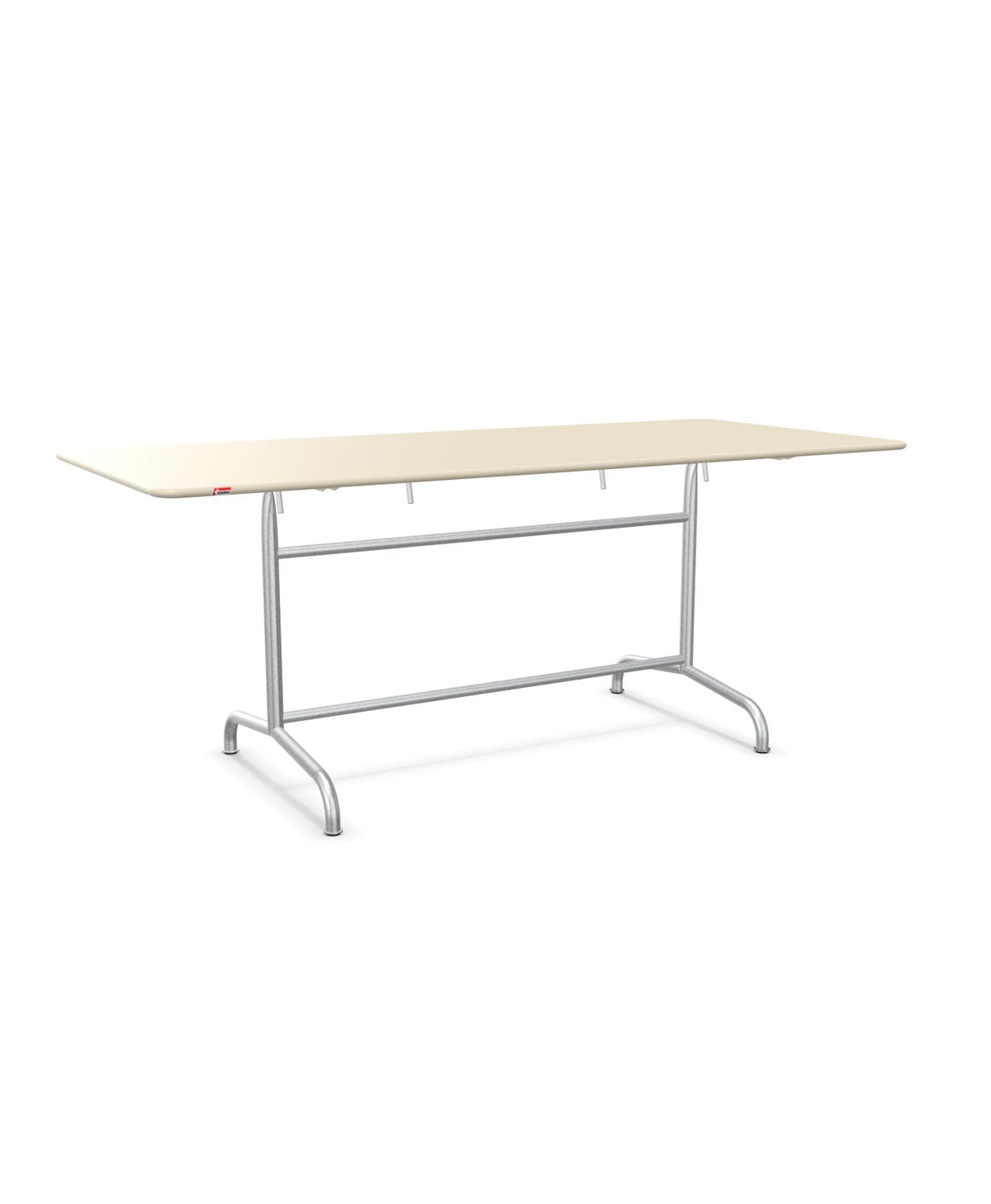 Schaffner Rigi Table repas rabattable 180x80cm Sable Pastel 15 Galvanisé à chaud 02