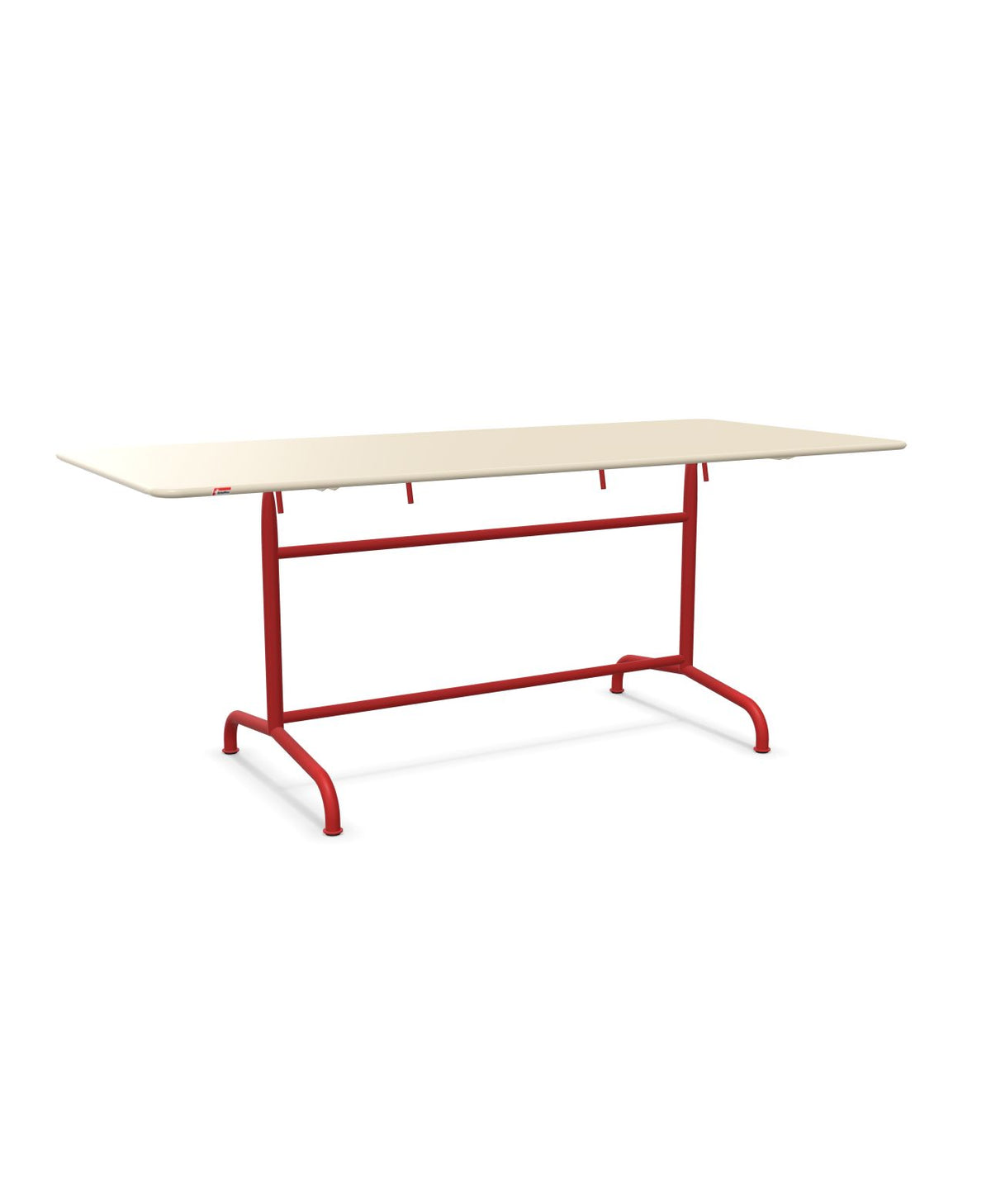 Schaffner Rigi Table repas rabattable 180x80cm Sable Pastel 15 Rouge 30