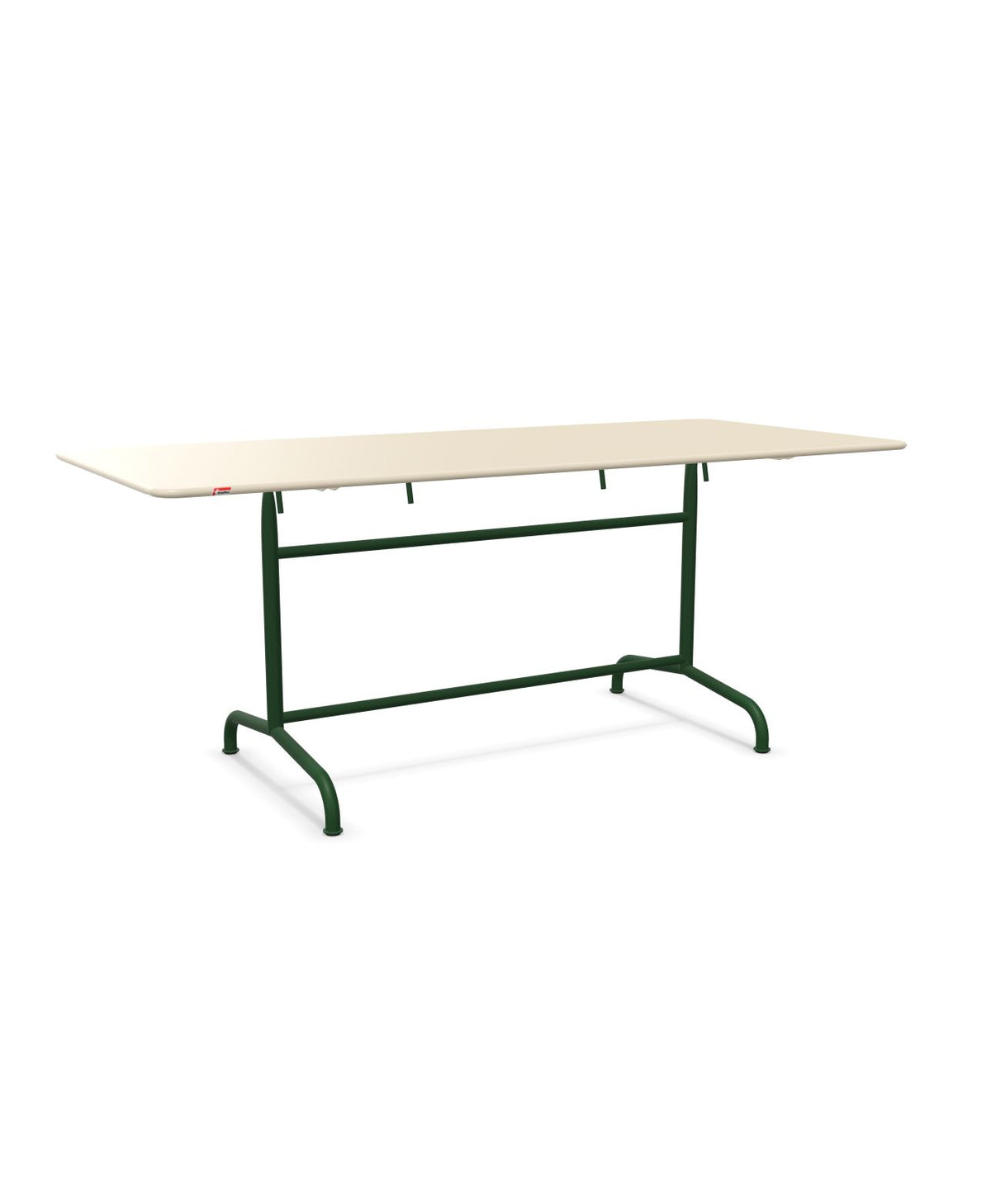 Schaffner Rigi Table repas rabattable 180x80cm Sable Pastel 15 Vert Sapin 66