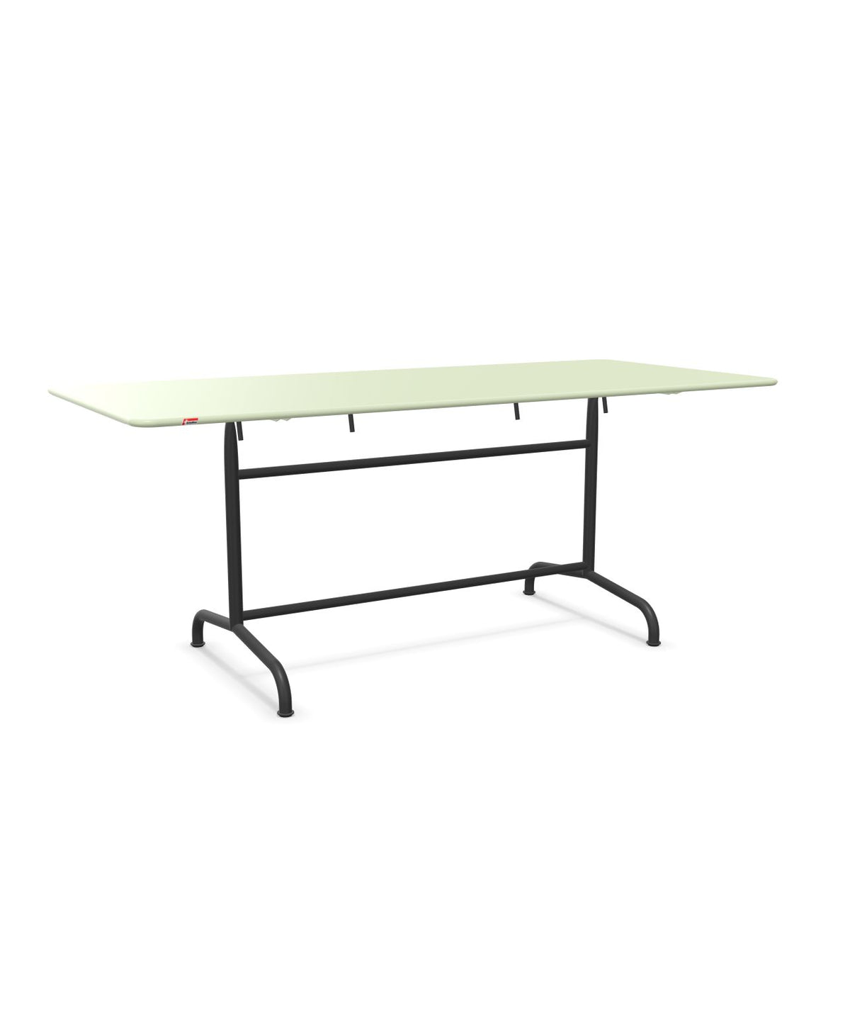 Schaffner Rigi Table repas rabattable 180x80cm Vert Pastel 64 Anthracite 77