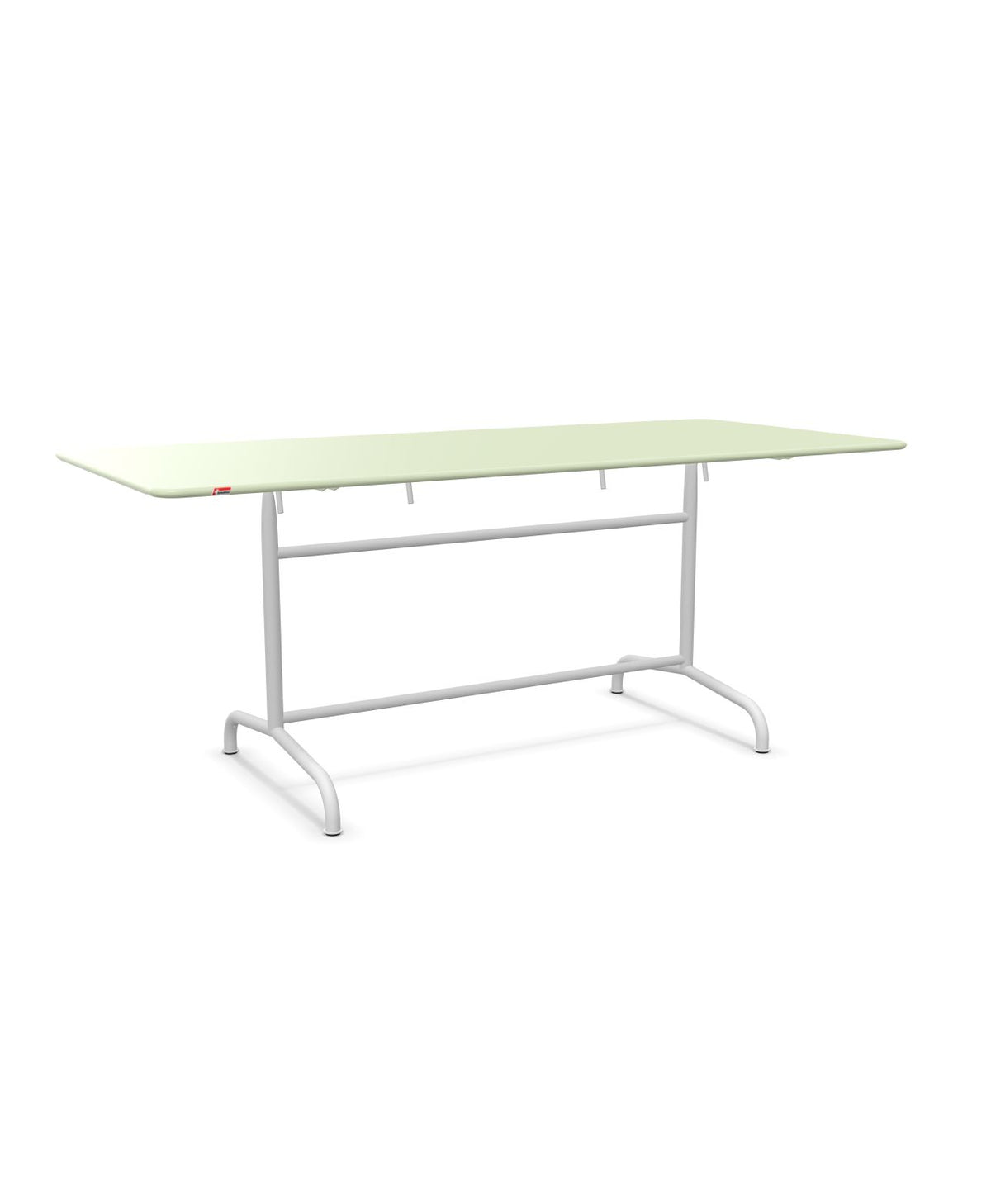 Schaffner Rigi Table repas rabattable 180x80cm Vert Pastel 64 Blanc 90