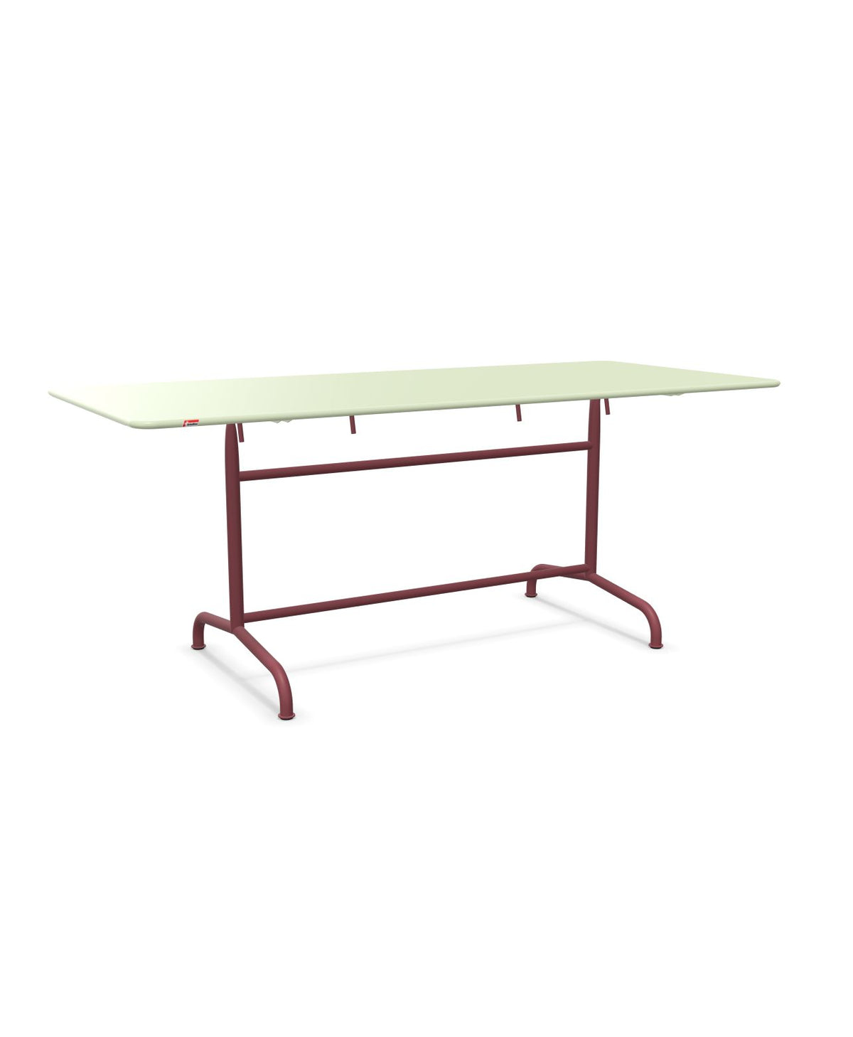 Schaffner Rigi Table repas rabattable 180x80cm Vert Pastel 64 Bordeaux 38