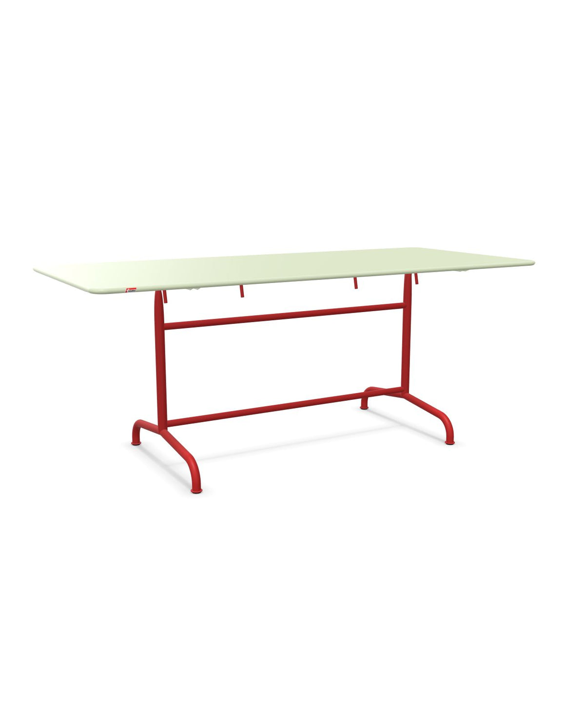 Schaffner Rigi Table repas rabattable 180x80cm Vert Pastel 64 Rouge 30