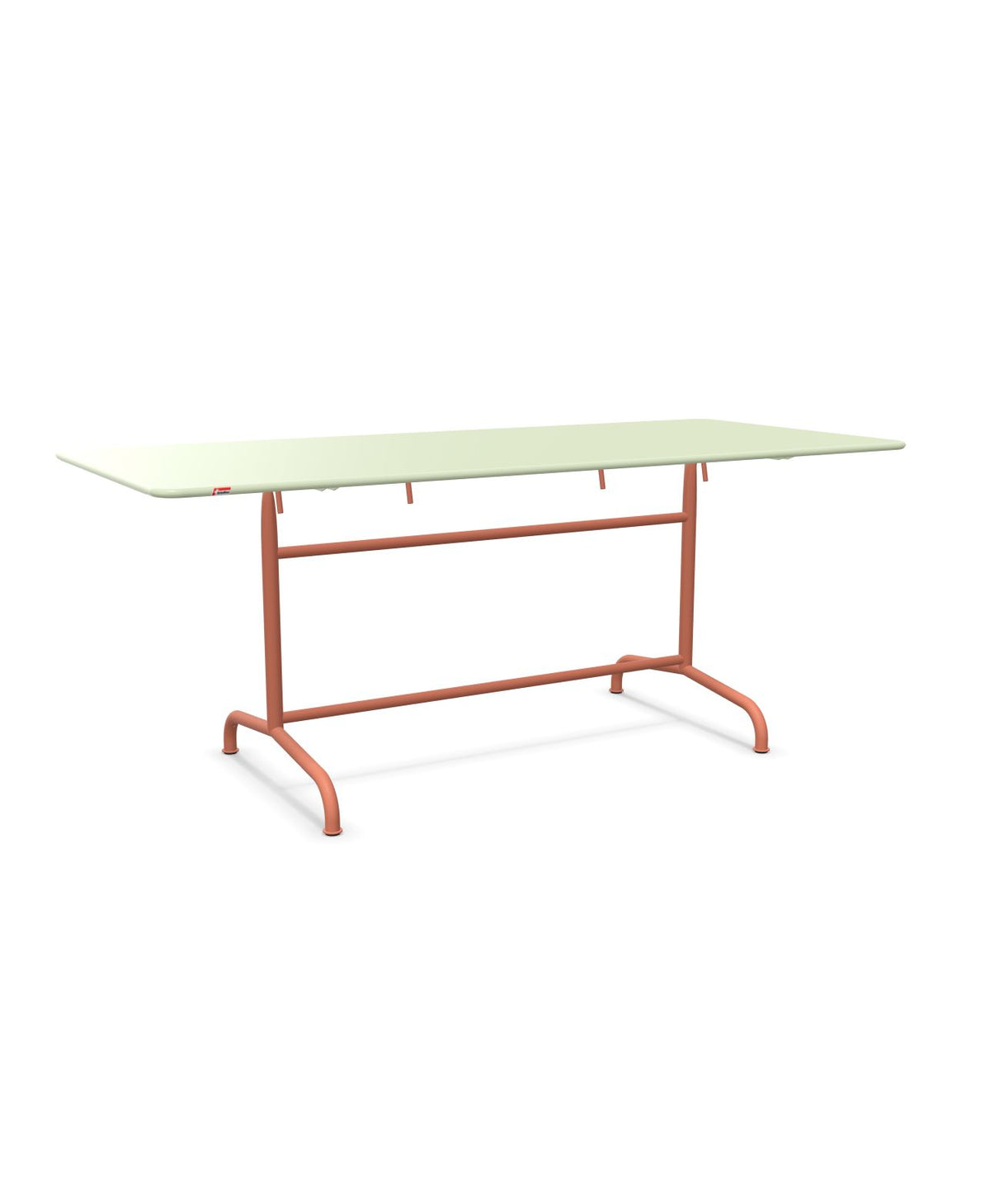 Schaffner Rigi Table repas rabattable 180x80cm Vert Pastel 64 Terracotta 84