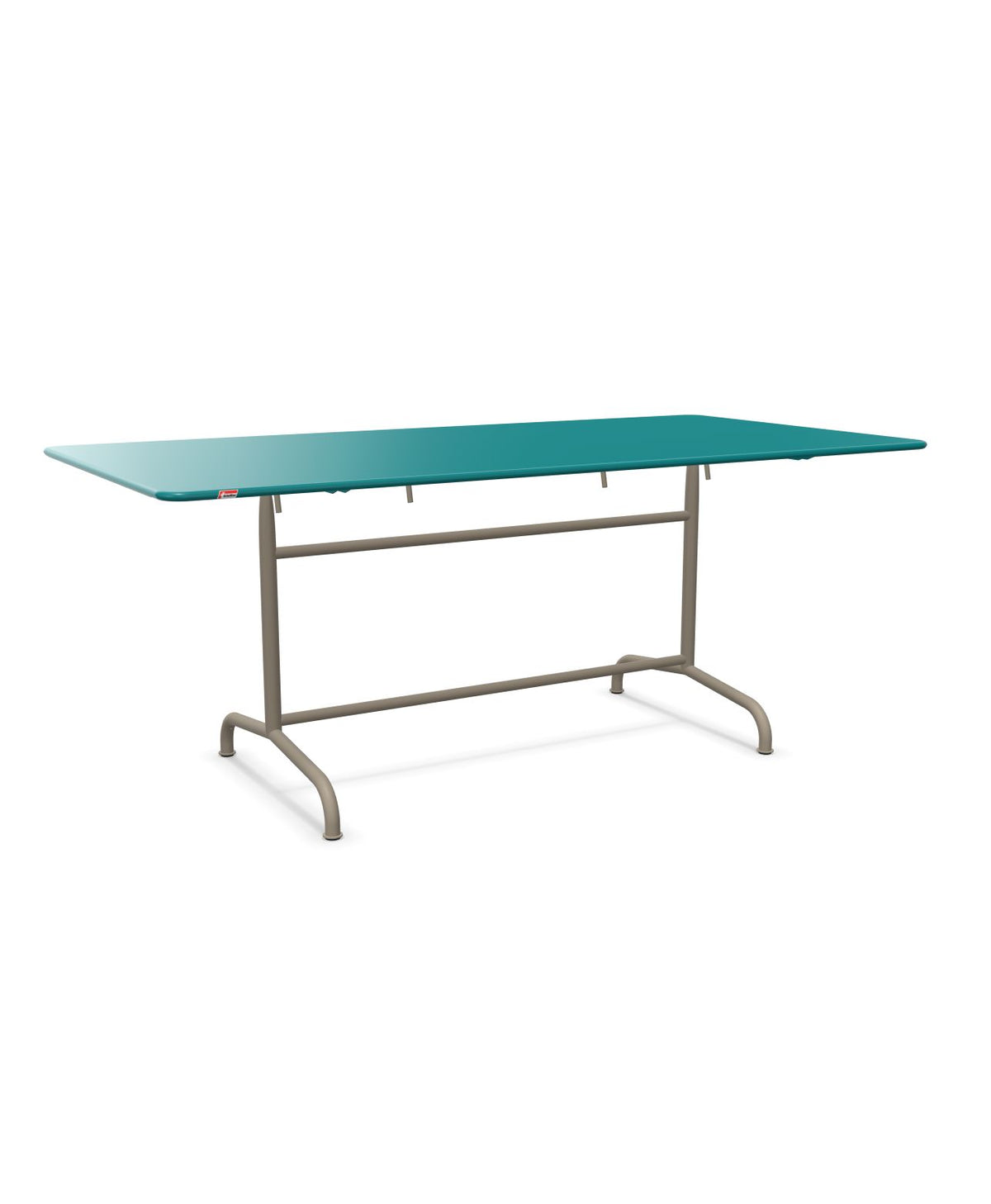 Schaffner Rigi Table repas rabattable 180x90cm Bleu Kali 56 Champagne 85
