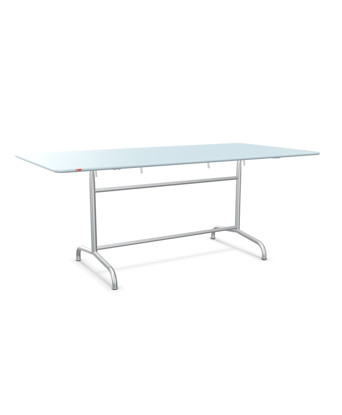 Schaffner Rigi Table repas rabattable 180x90cm Bleu Pastel 51 Galvanisé à chaud 02