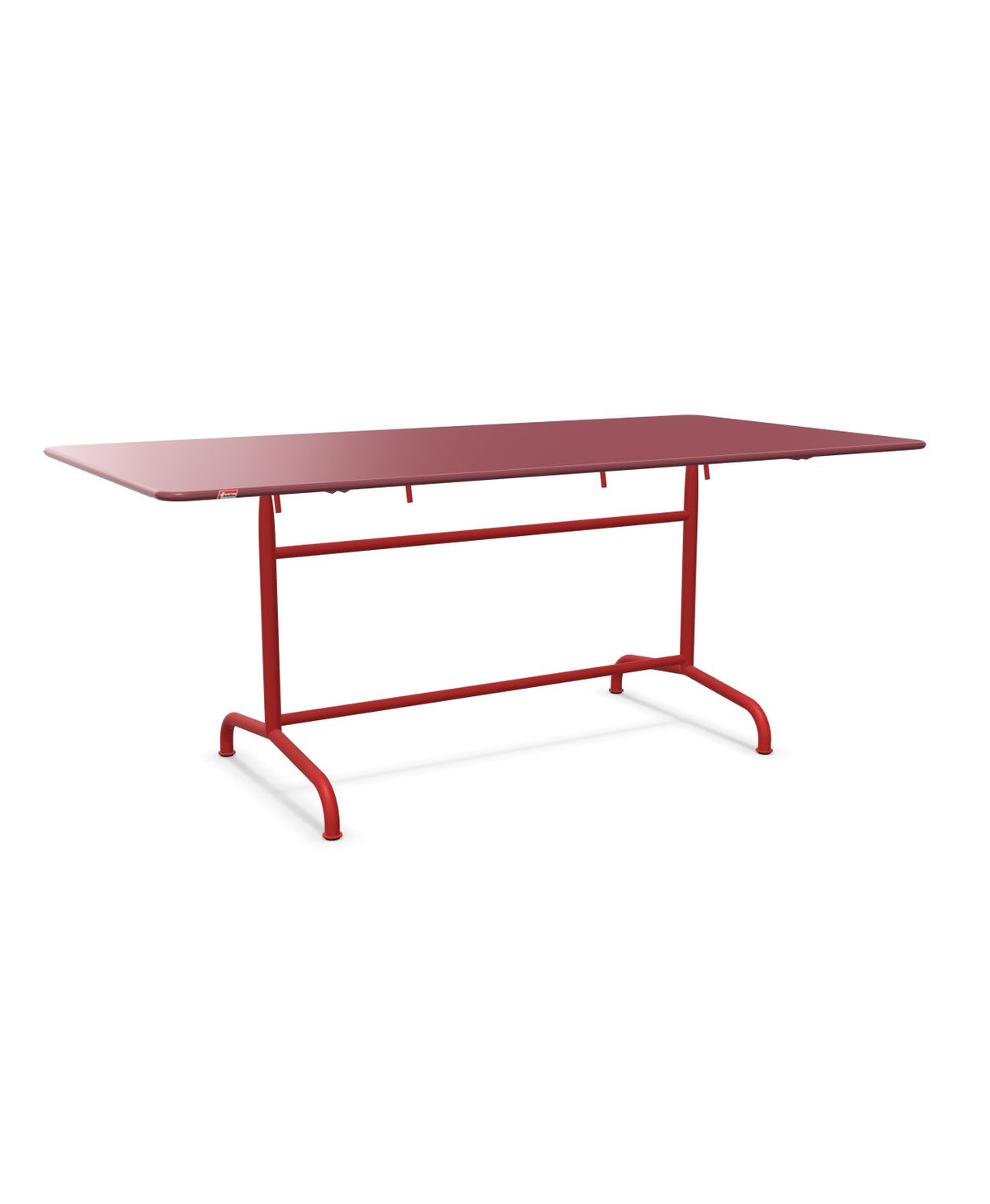 Schaffner Rigi Table repas rabattable 180x90cm Bordeaux 38 Rouge 30