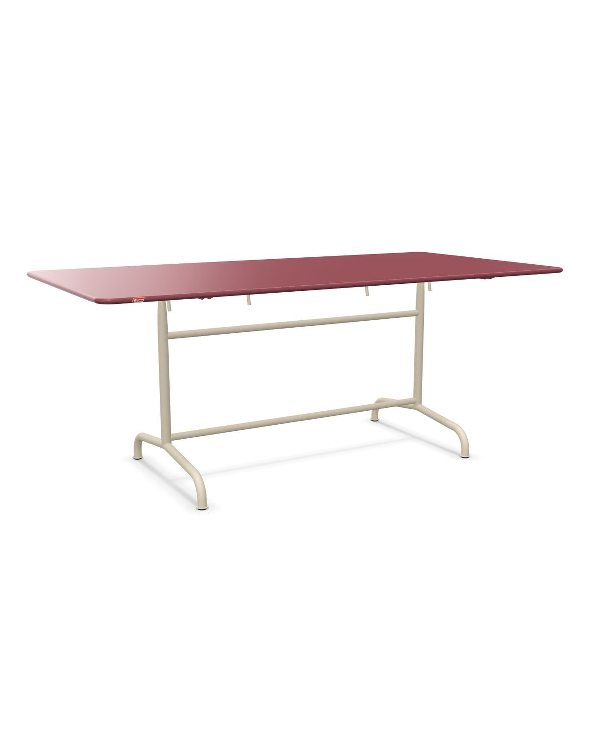 Schaffner Rigi Table repas rabattable 180x90cm Bordeaux 38 Sable Pastel 15