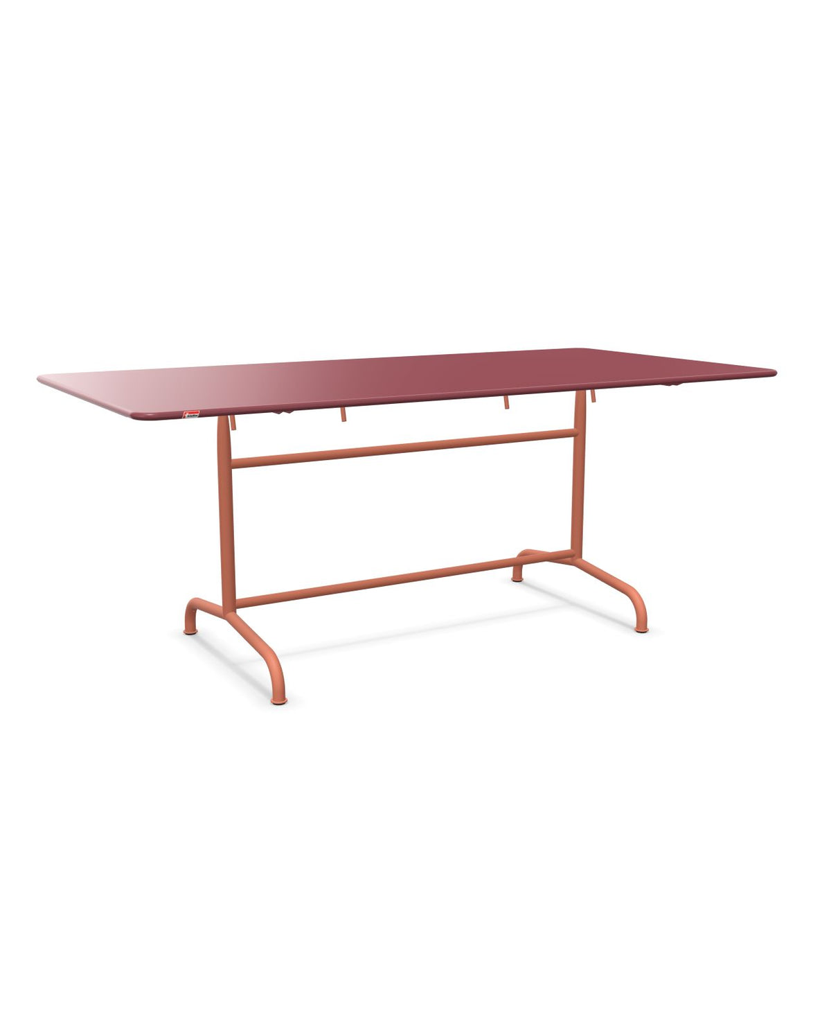 Schaffner Rigi Table repas rabattable 180x90cm Bordeaux 38 Terracotta 84