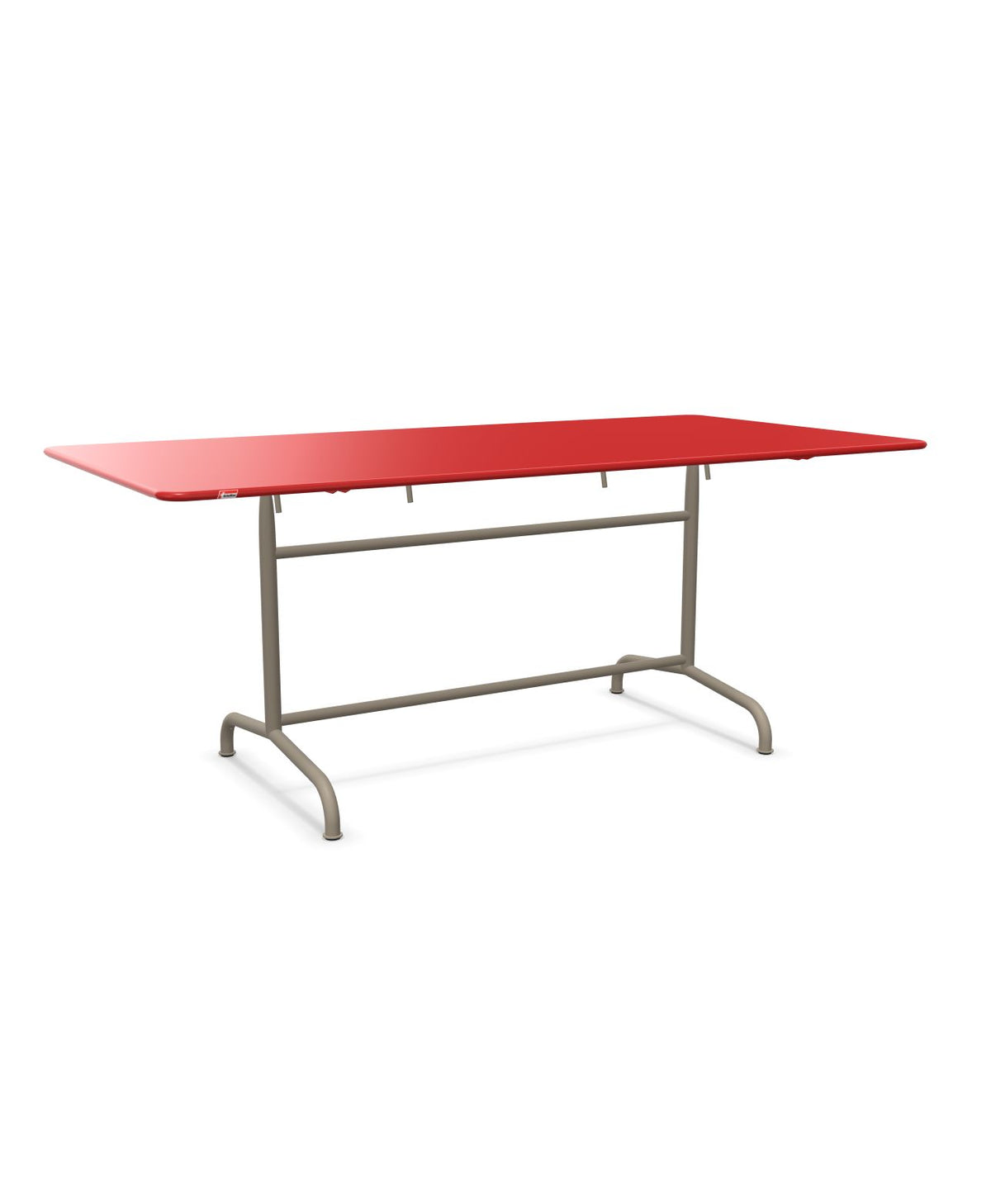 Schaffner Rigi Table repas rabattable 180x90cm Rouge 30 Champagne 85