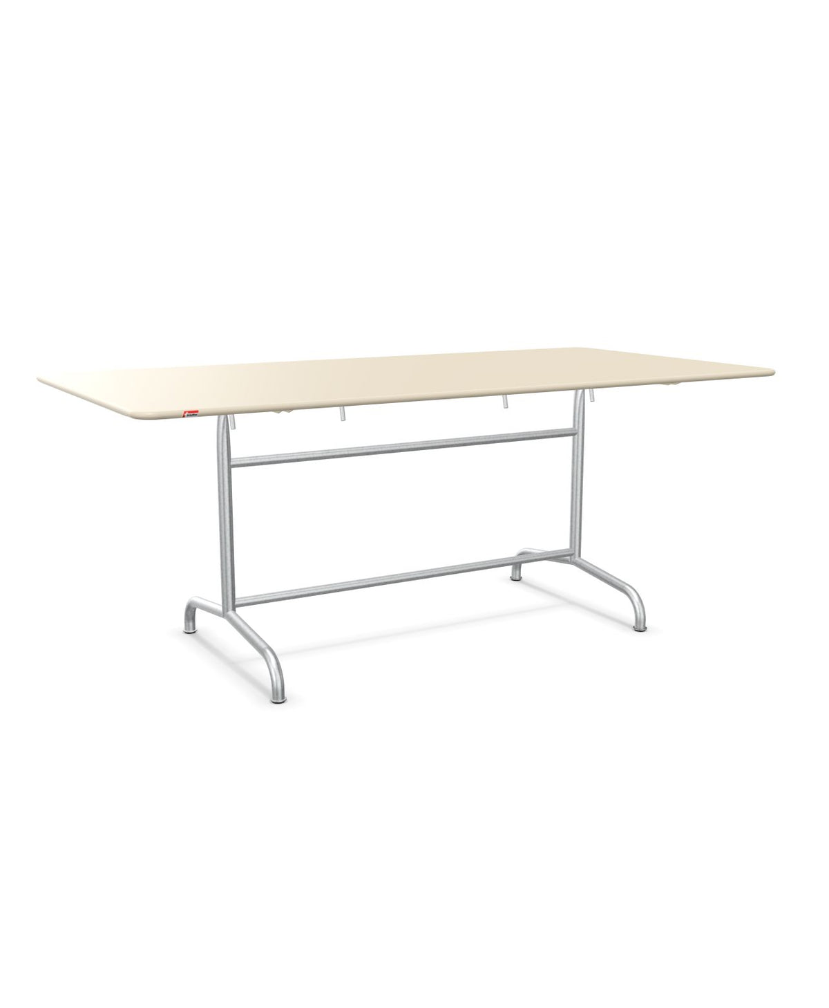 Schaffner Rigi Table repas rabattable 180x90cm Sable Pastel 15 Galvanisé à chaud 02