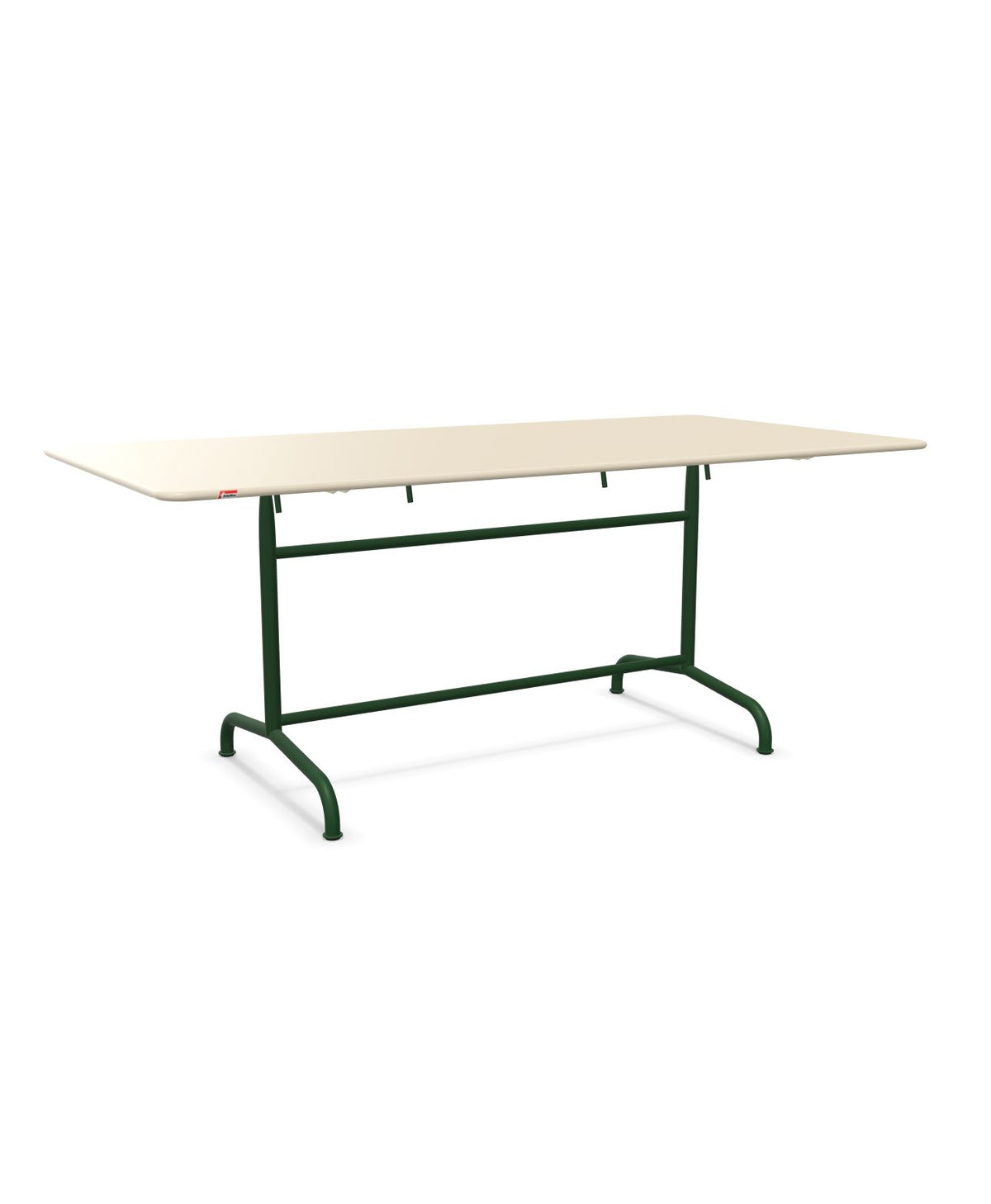 Schaffner Rigi Table repas rabattable 180x90cm Sable Pastel 15 Vert Sapin 66
