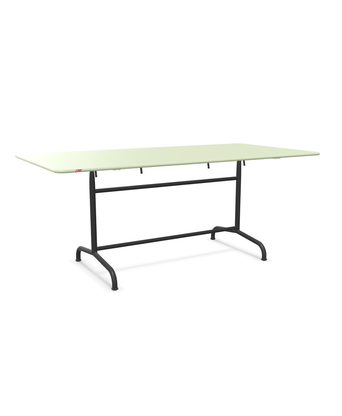 Schaffner Rigi Table repas rabattable 180x90cm Vert Pastel 64 Anthracite 77