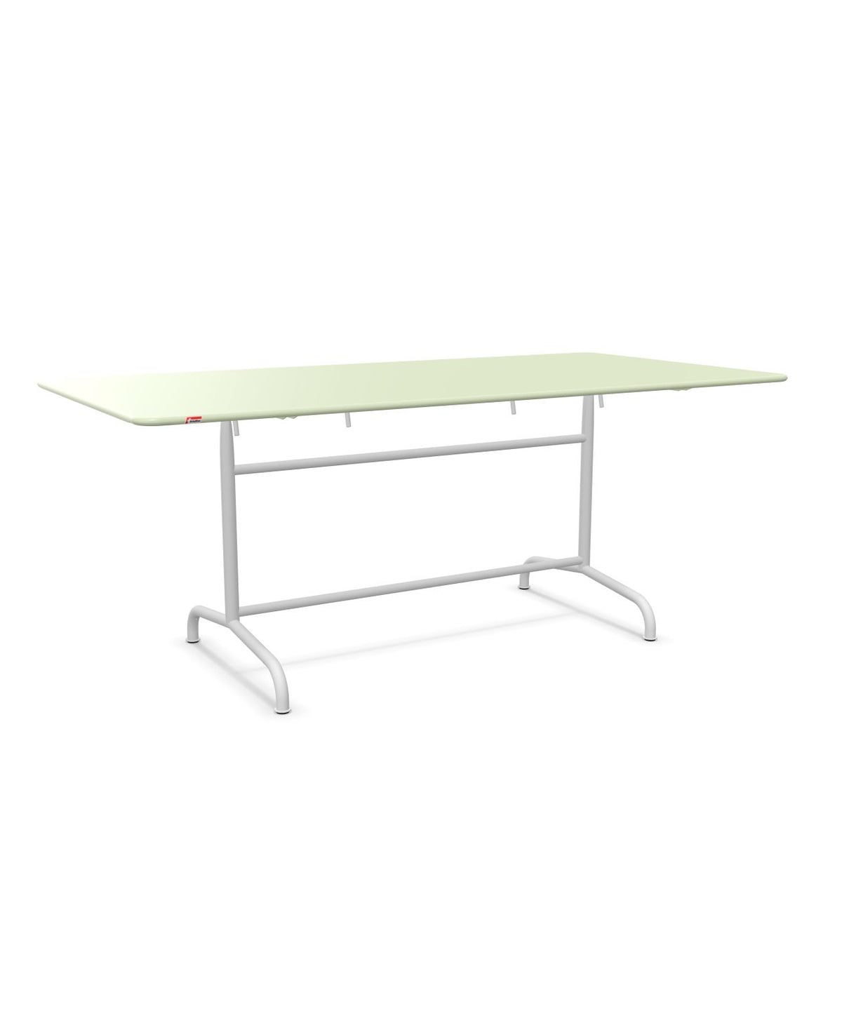 Schaffner Rigi Table repas rabattable 180x90cm Vert Pastel 64 Blanc 90
