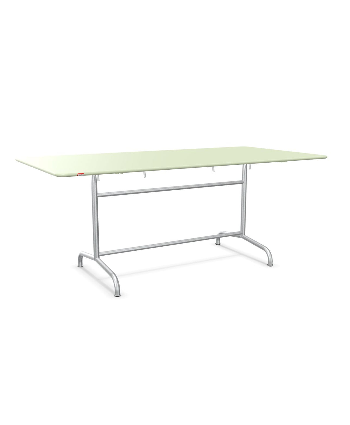 Schaffner Rigi Table repas rabattable 180x90cm Vert Pastel 64 Galvanisé à chaud 02