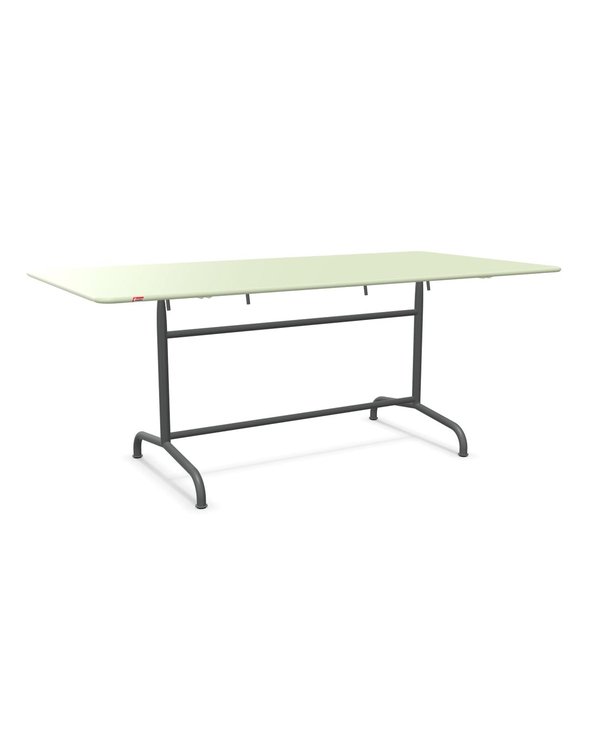 Schaffner Rigi Table repas rabattable 180x90cm Vert Pastel 64 Graphite 73