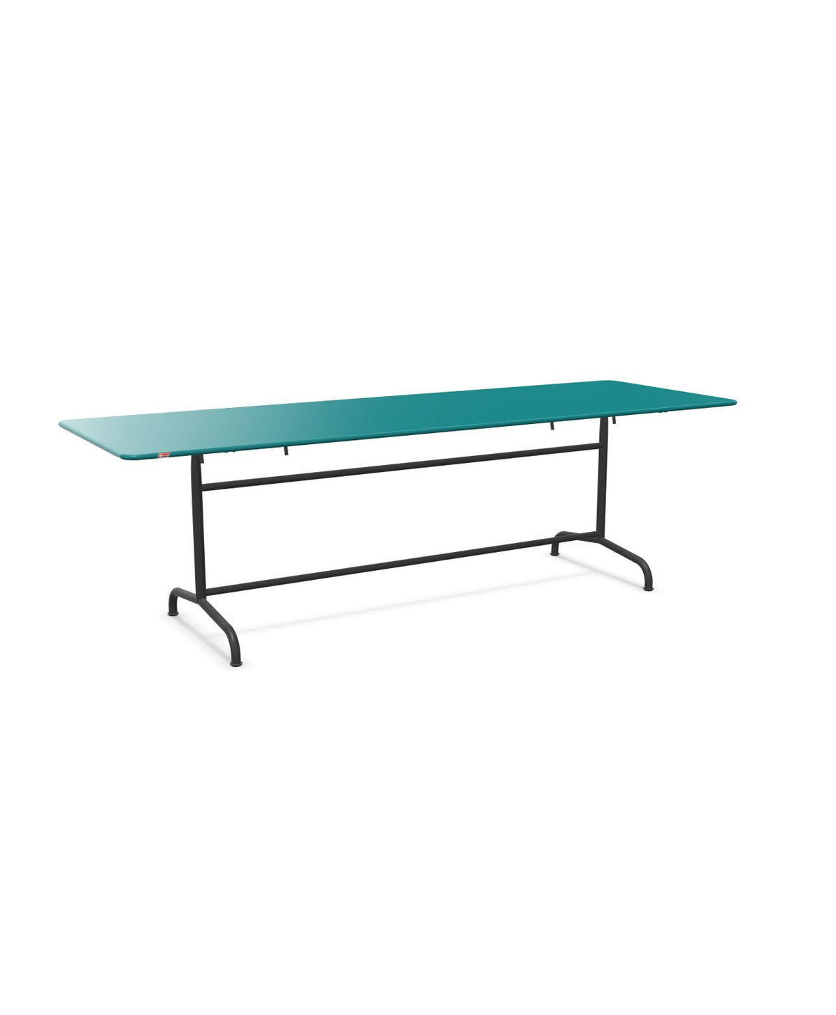 Schaffner Rigi Table repas rabattable 240x80cm Bleu Kali 56 Anthracite 77