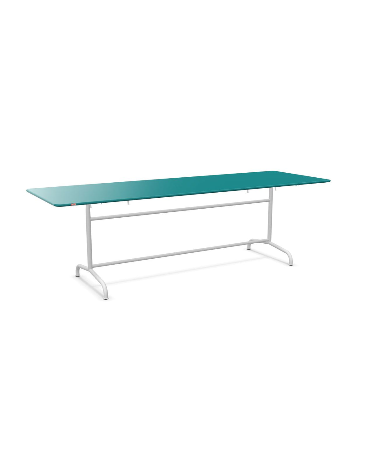 Schaffner Rigi Table repas rabattable 240x80cm Bleu Kali 56 Blanc 90