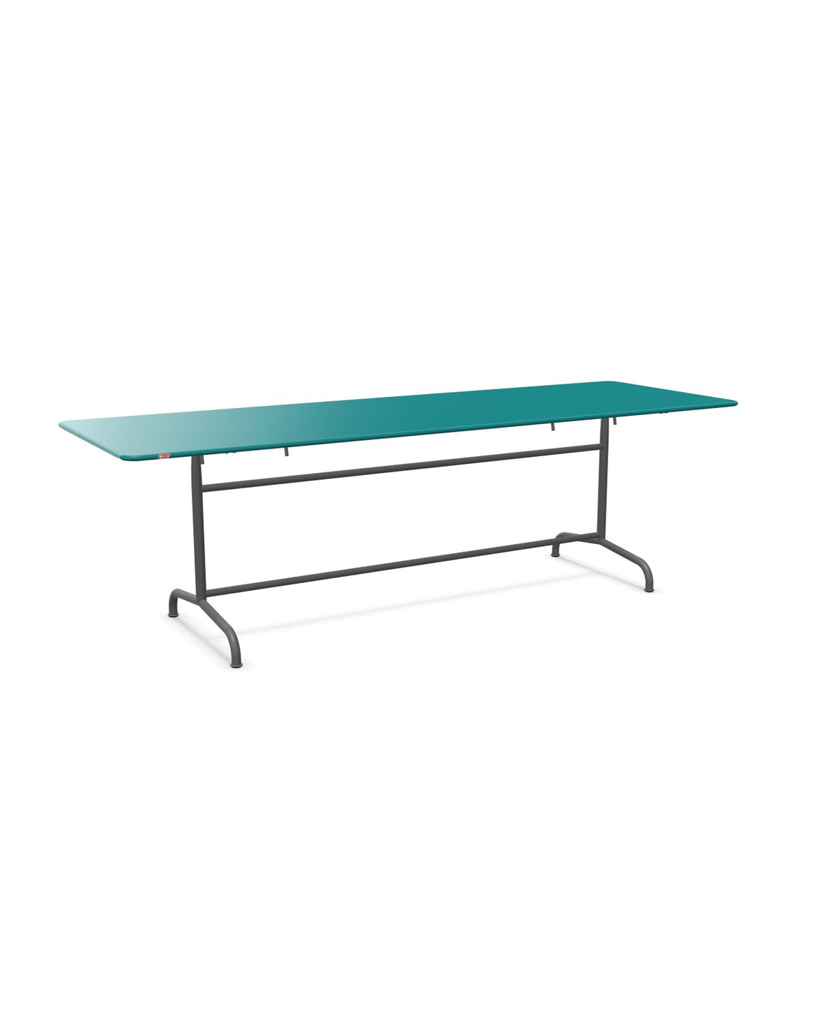 Schaffner Rigi Table repas rabattable 240x80cm Bleu Kali 56 Graphite 73