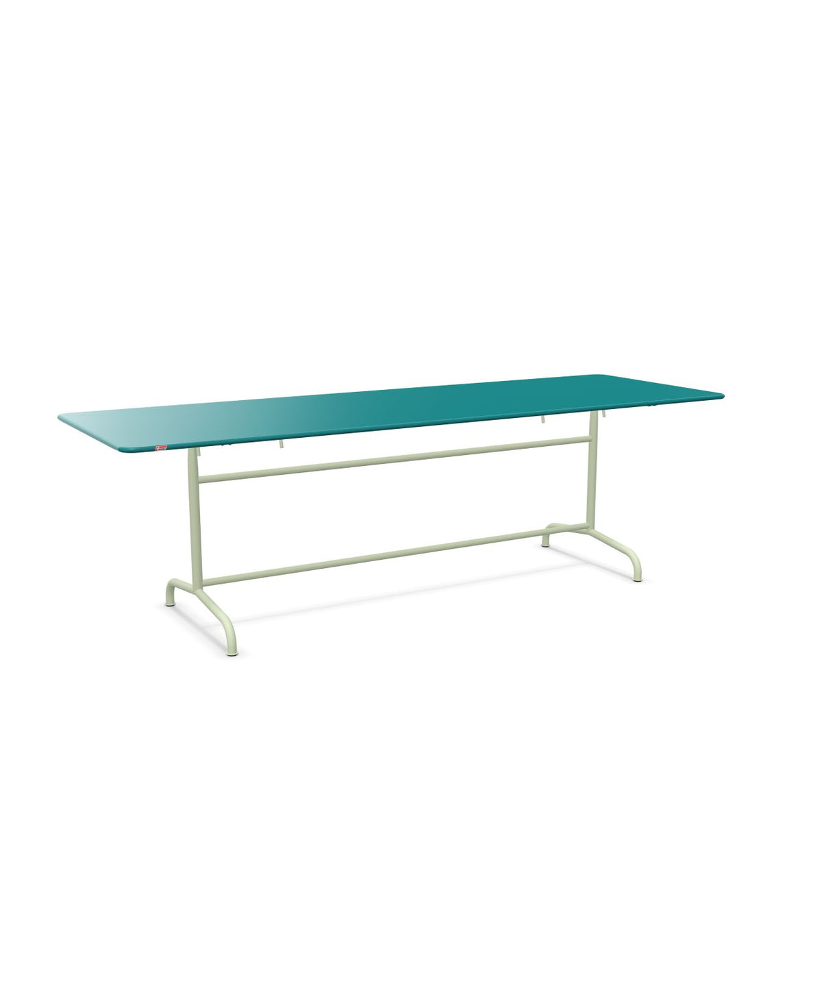 Schaffner Rigi Table repas rabattable 240x80cm Bleu Kali 56 Vert Pastel 64
