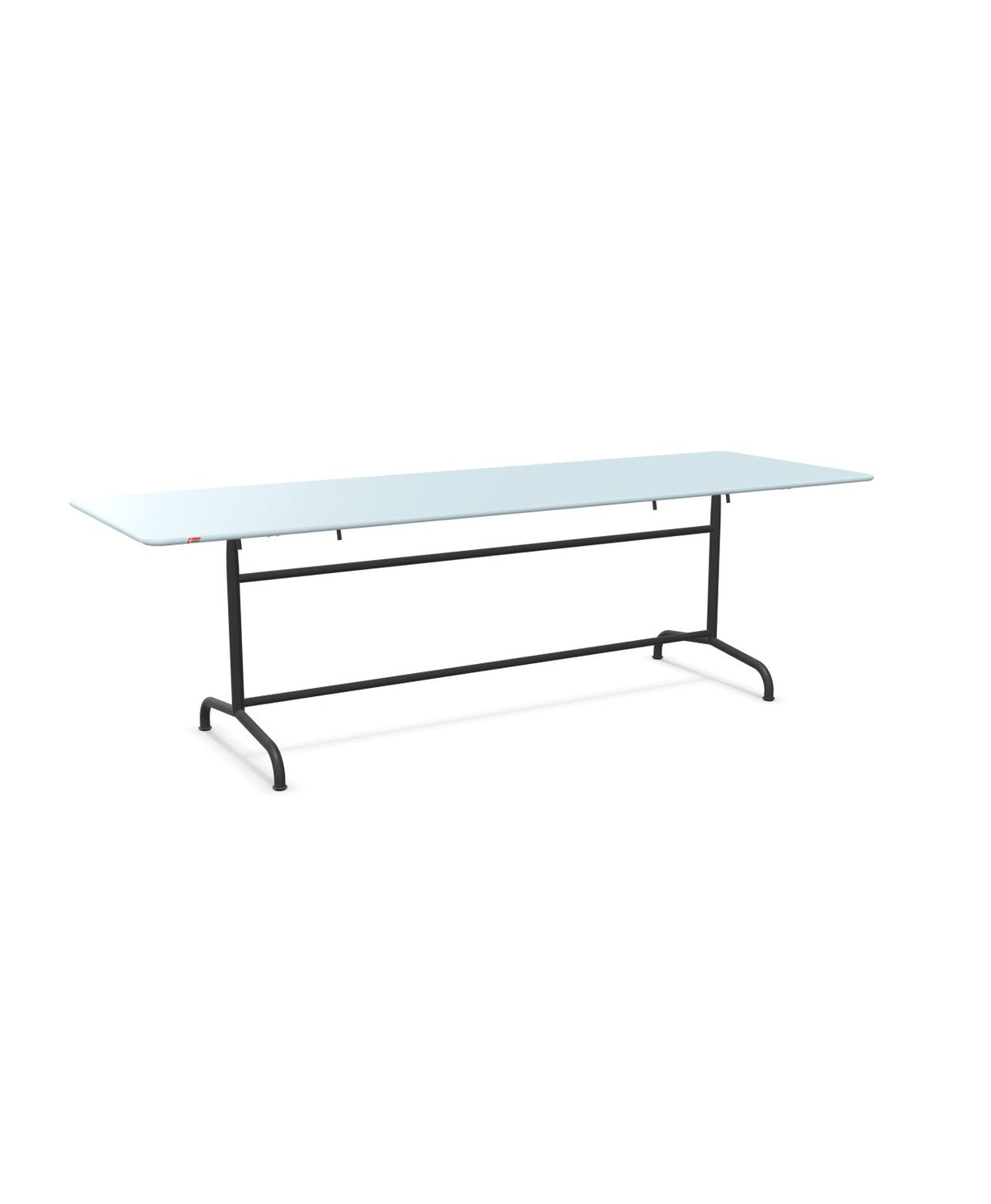 Schaffner Rigi Table repas rabattable 240x80cm Bleu Pastel 51 Anthracite 77